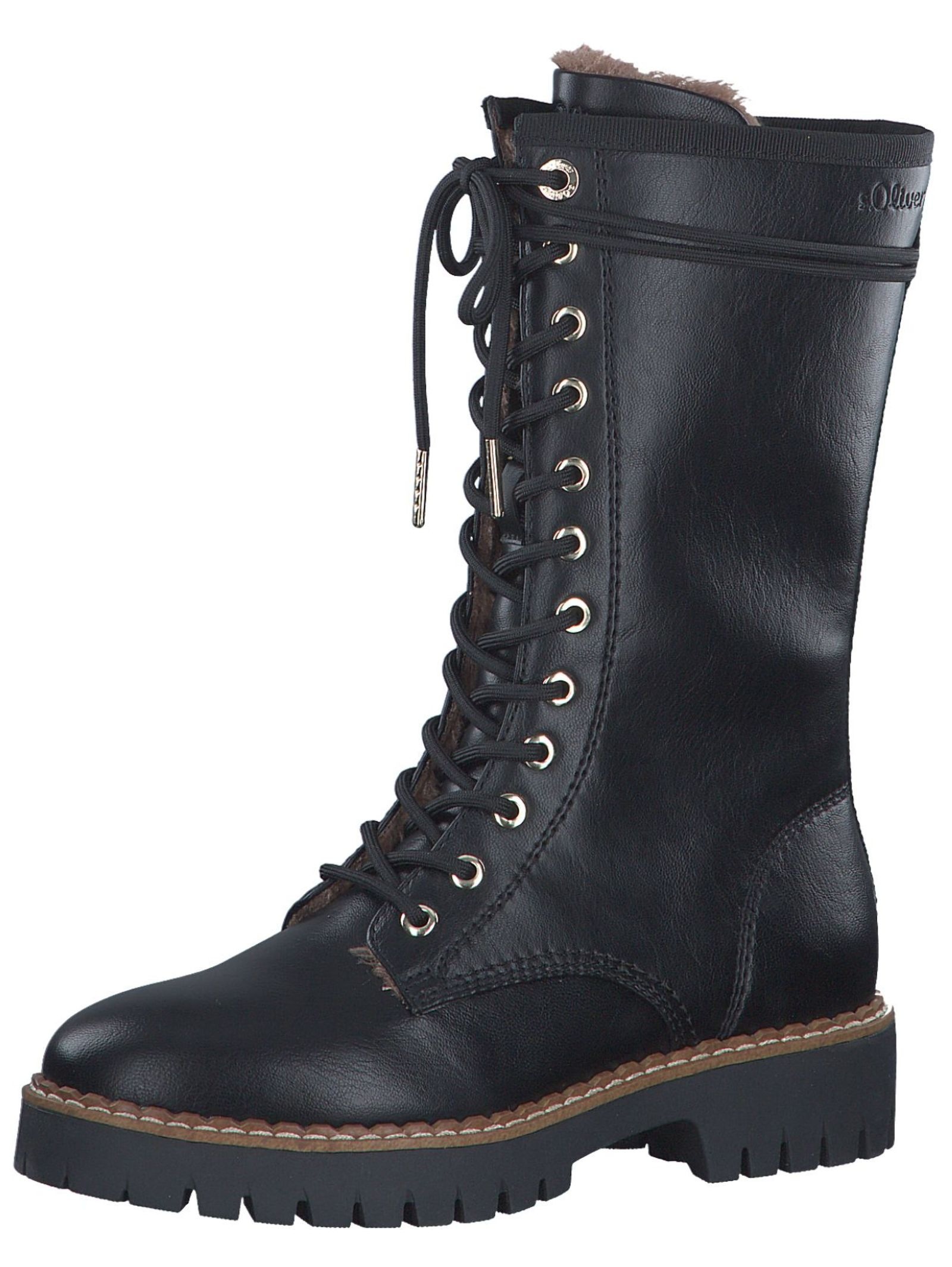 s.Oliver Schnürstiefel »s.Oliver Stiefel Lederimitat«