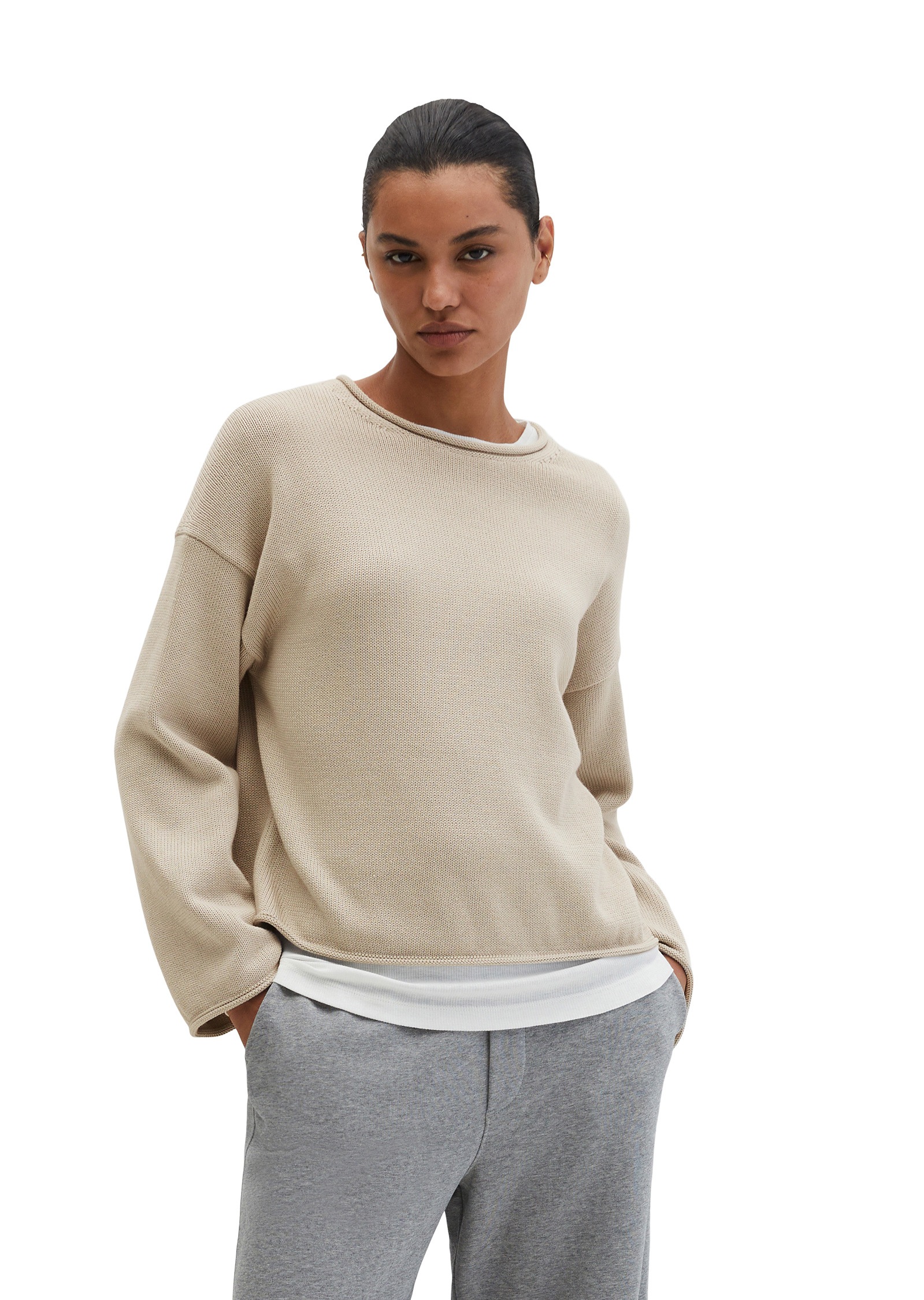 Marc O'Polo Strickpullover »aus Heavy Cotton-Garn«