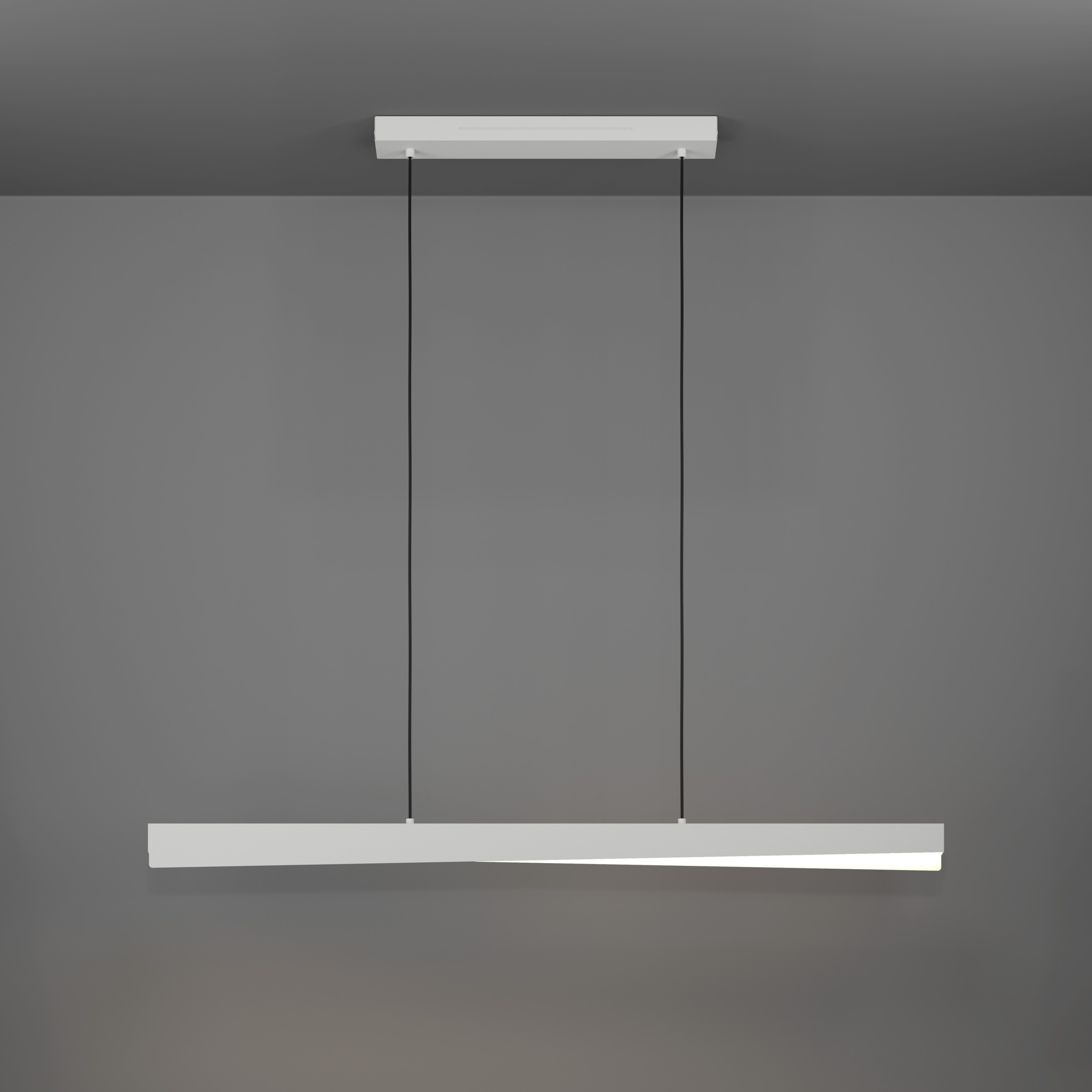 EGLO Hängeleuchte »BOLOGNANO-Z Pendellampe - Alu, Stahl - LED - 19W - IP20« LED-Modul 1 Stk. Kaltweiß | Neutralweiß | RGB | Warmweiß Hängelampe, Deckenlampe, Wohnzimmer, Esszimmer, L117 x B7 x H110 cm