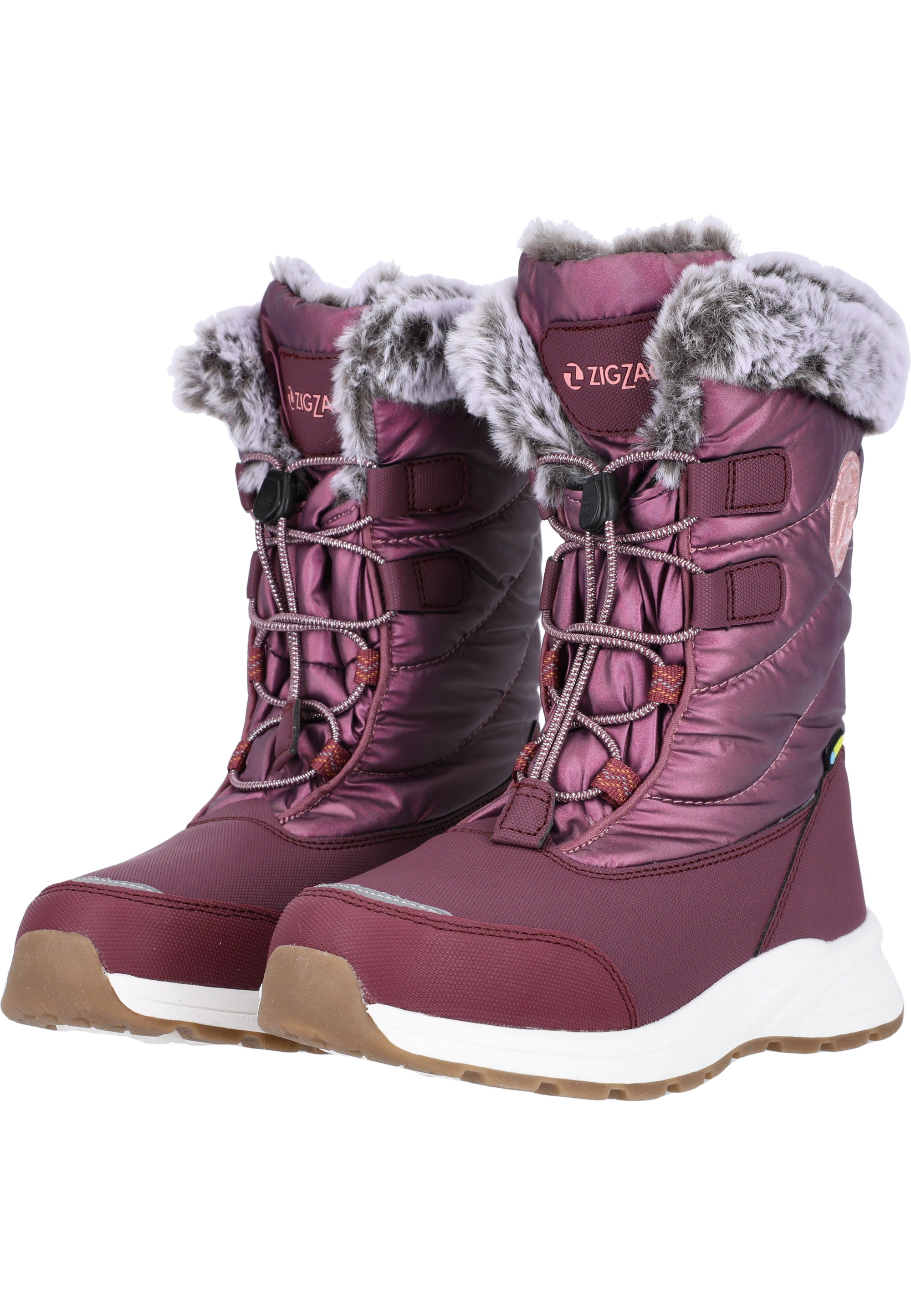 Stiefel ZIGZAG "Rasbell", Mädchen, Gr. 28, pink, Kunstfaser, Polyurethane, Schuhe Stiefel, mit wasserdichter Eigenschaft 3
