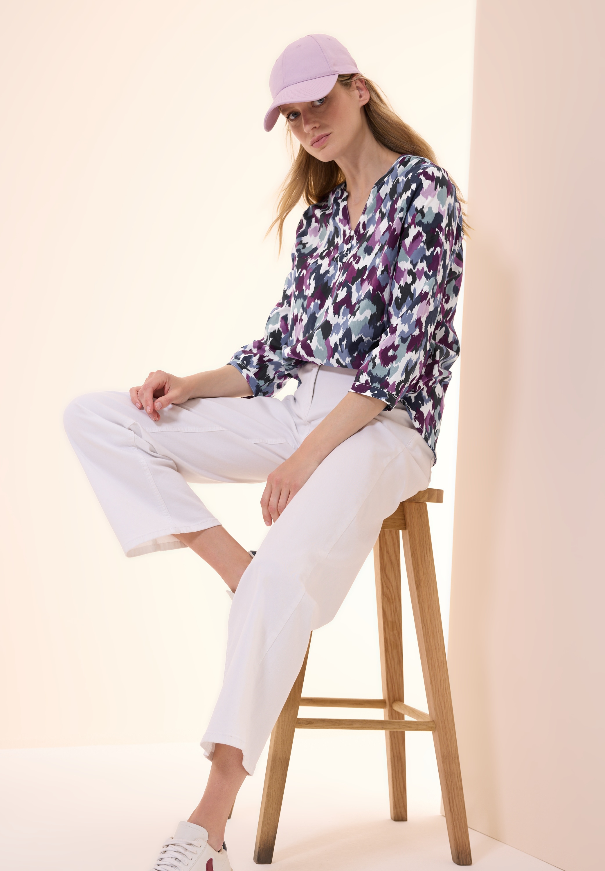 Cecil Druckbluse, mit grafischem Muster