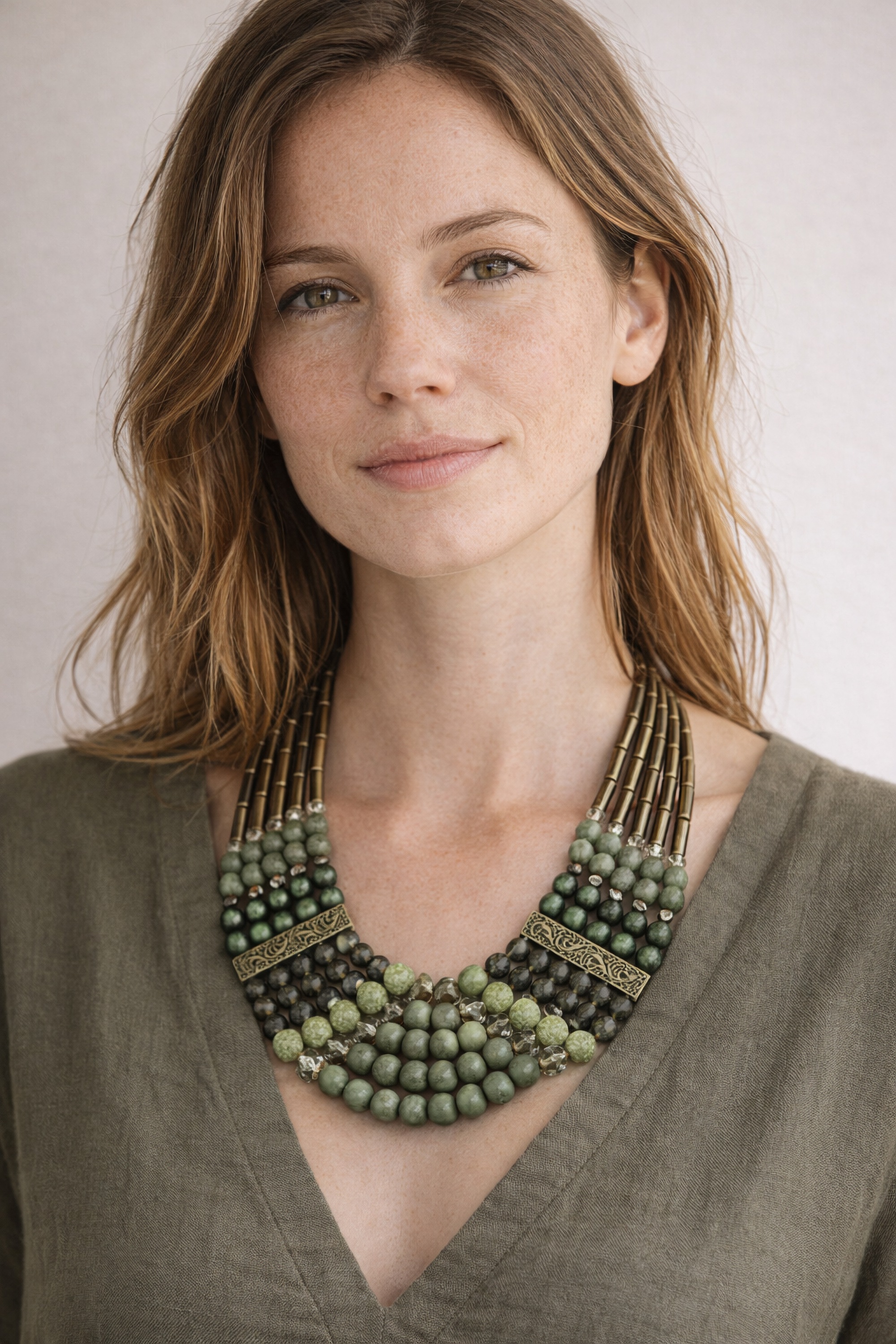COLLEZIONE ALESSANDRO Statementkette »Eugenie« mit Glasschliffperlen