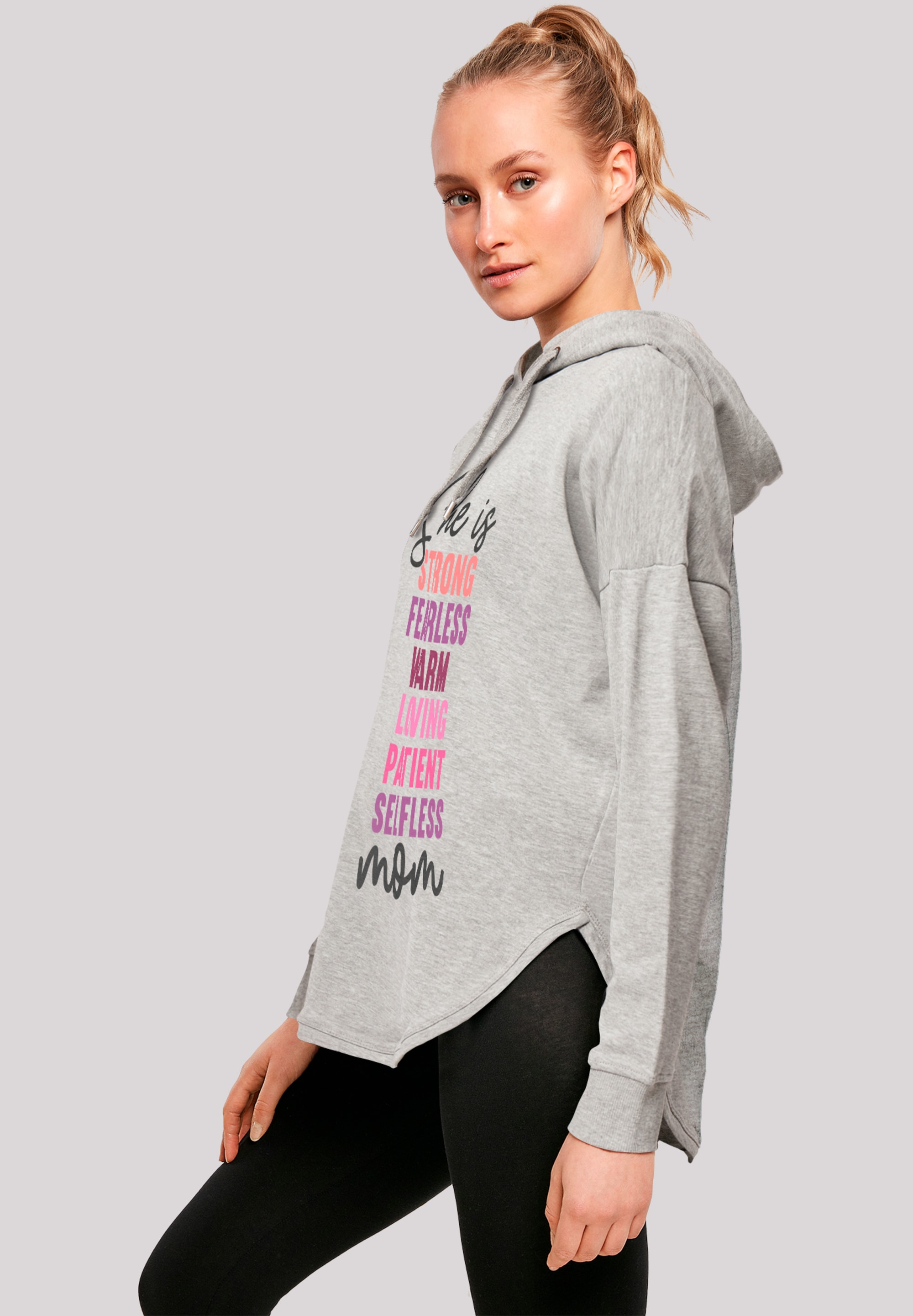F4NT4STIC Kapuzenpullover »Mothers Day Strong & Fearless Mom Inspirational Quote«, Premium Qualität