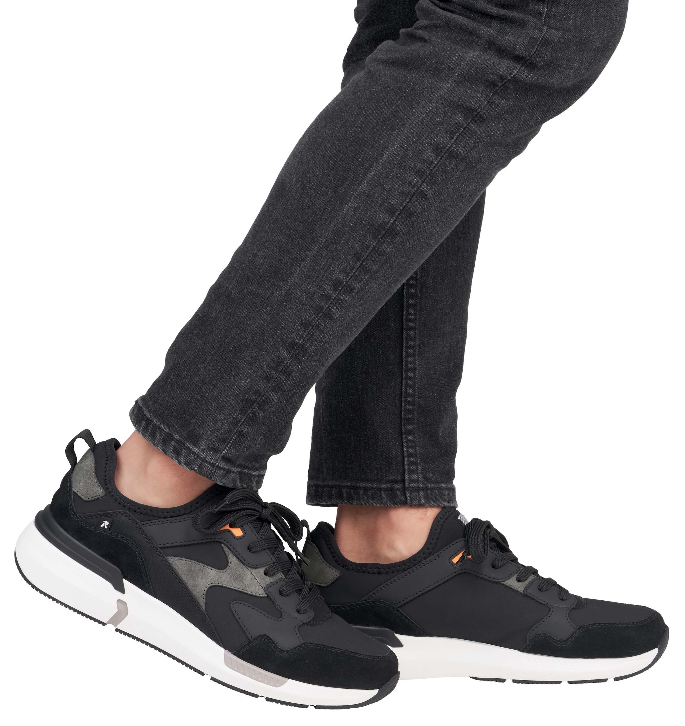 RIEKER Sport Slip-On Sneaker, Freizeitschuh, Halbschuh, Schlupfschuh mit elastischem Einstieg