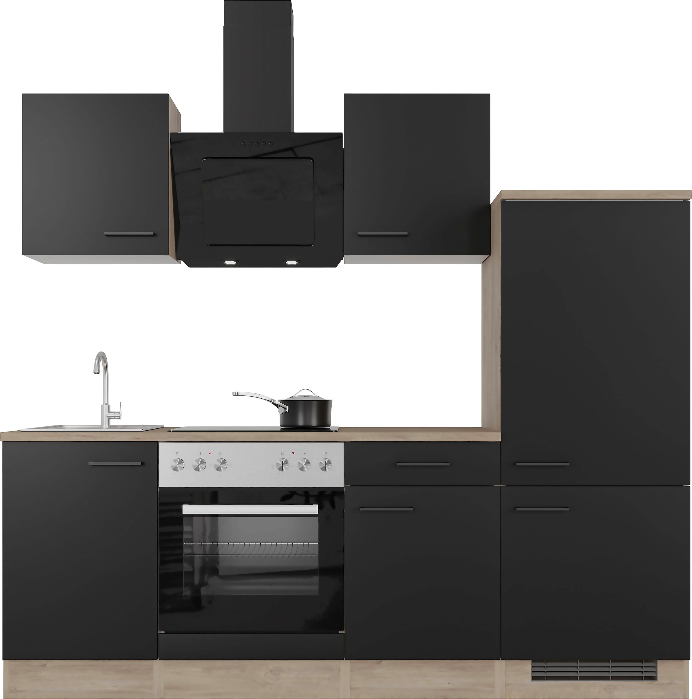 Flex-Well Küche ohne und Gesamtbreite | cm BAUR mit E-Geräten 220 »Capri«, erhältlich