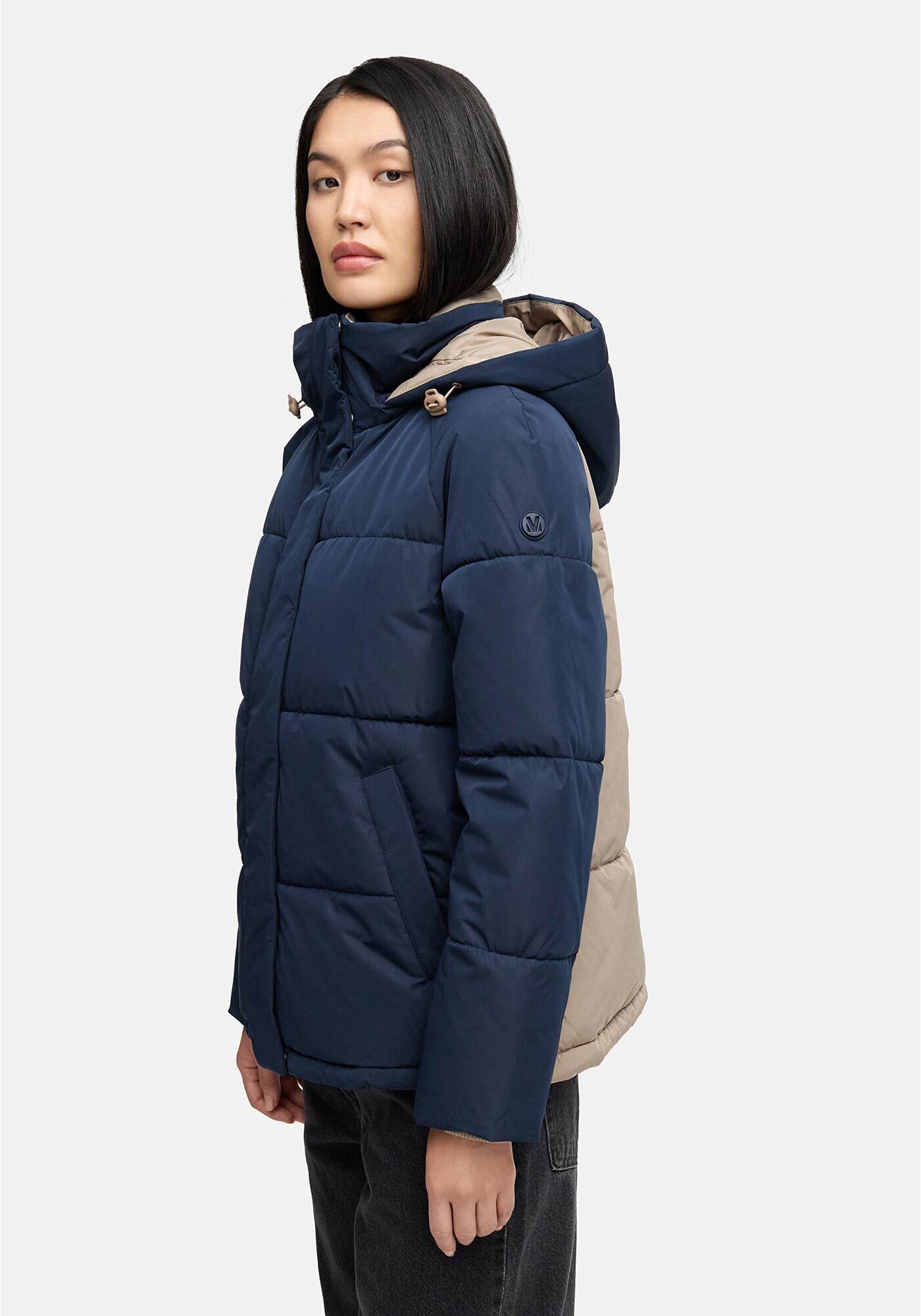 Marikoo Winterjacke »Omariaa« mit abnehmbarer Kapuze und hochschließendem Kragen