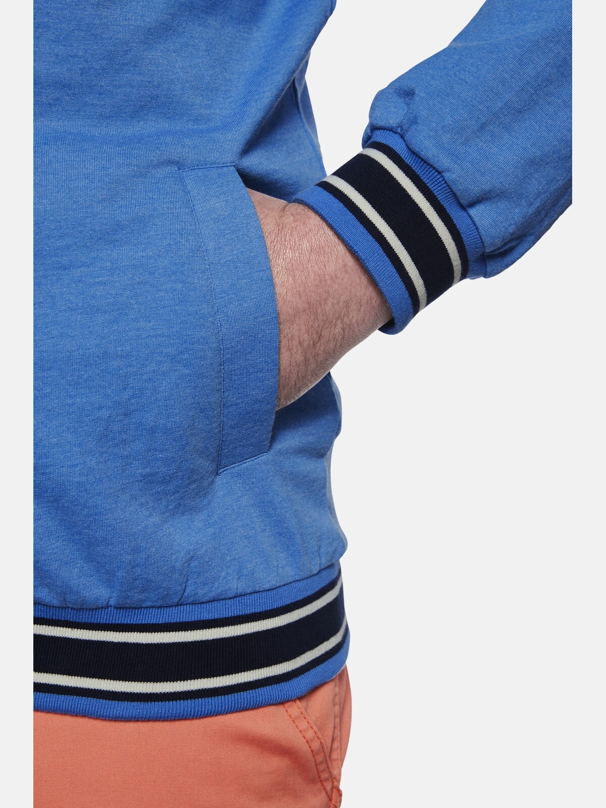 Charles Colby Kapuzensweatjacke »Sweatjacke DUKE EDMUND«, mit kontrastfarbener Kapuze
