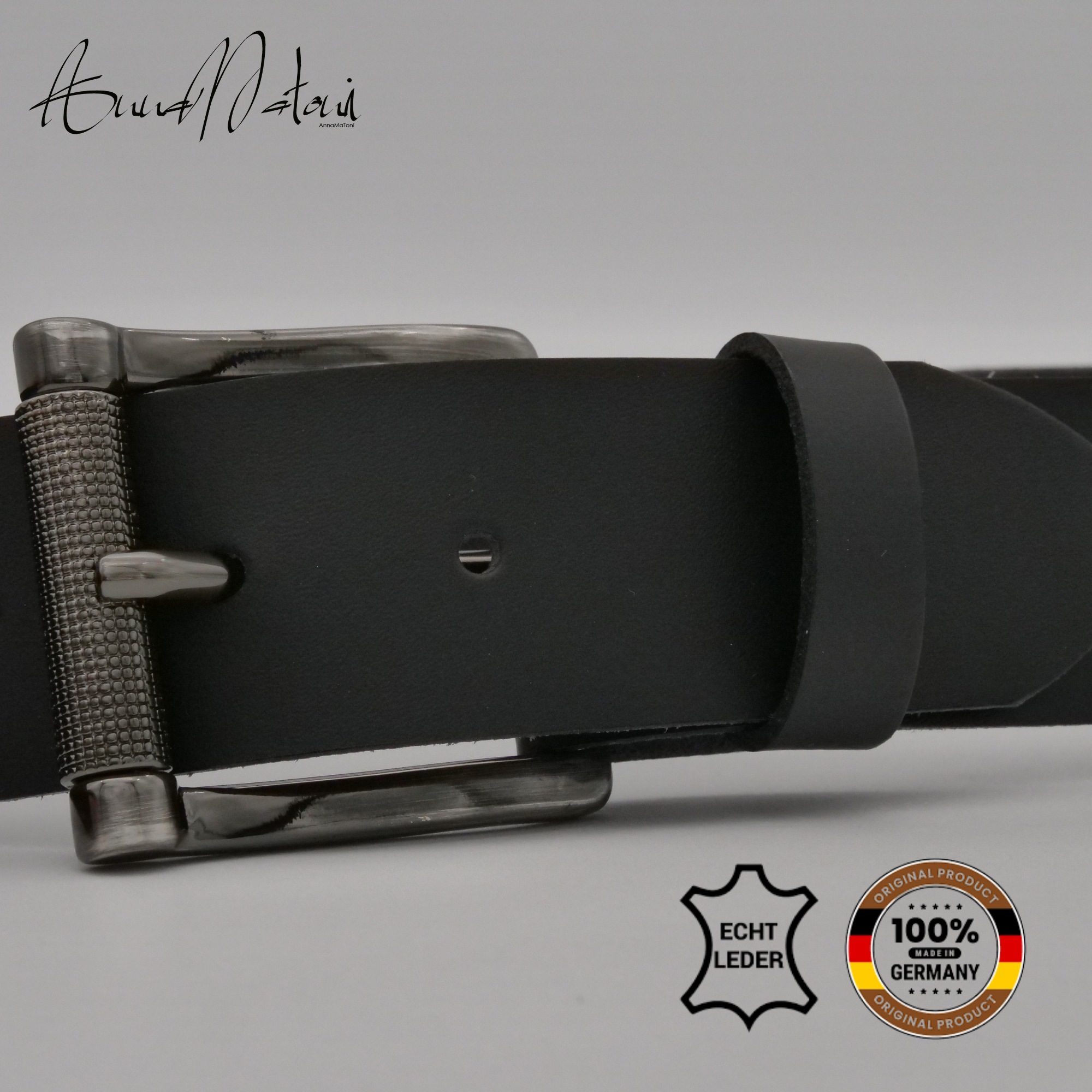 AnnaMatoni Ledergürtel »AnnaMatoni Herren Ledergürtel Zeitloses Design Gürtel 4cm breit«