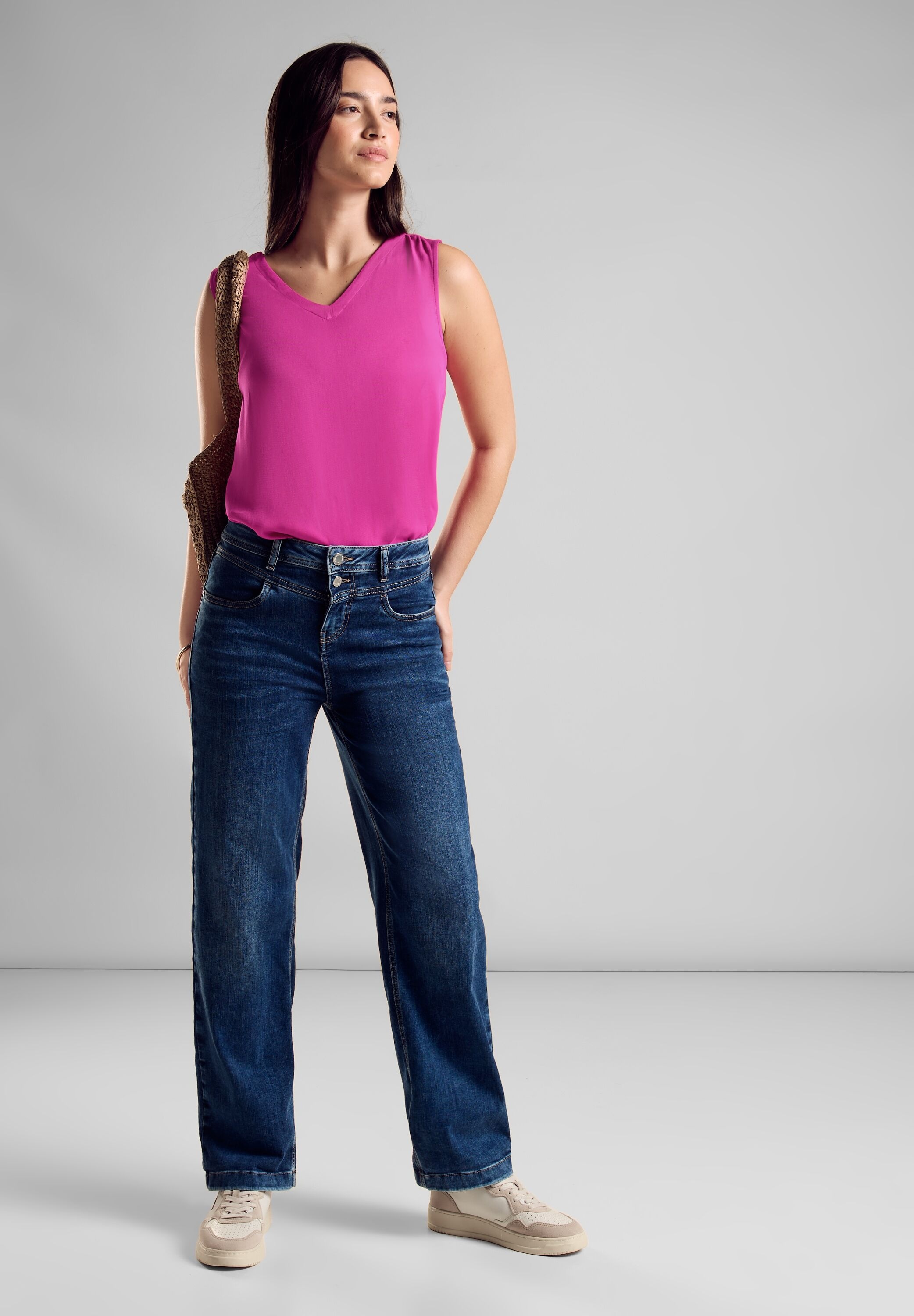 STREET ONE Tanktop, mit V-Ausschnitt