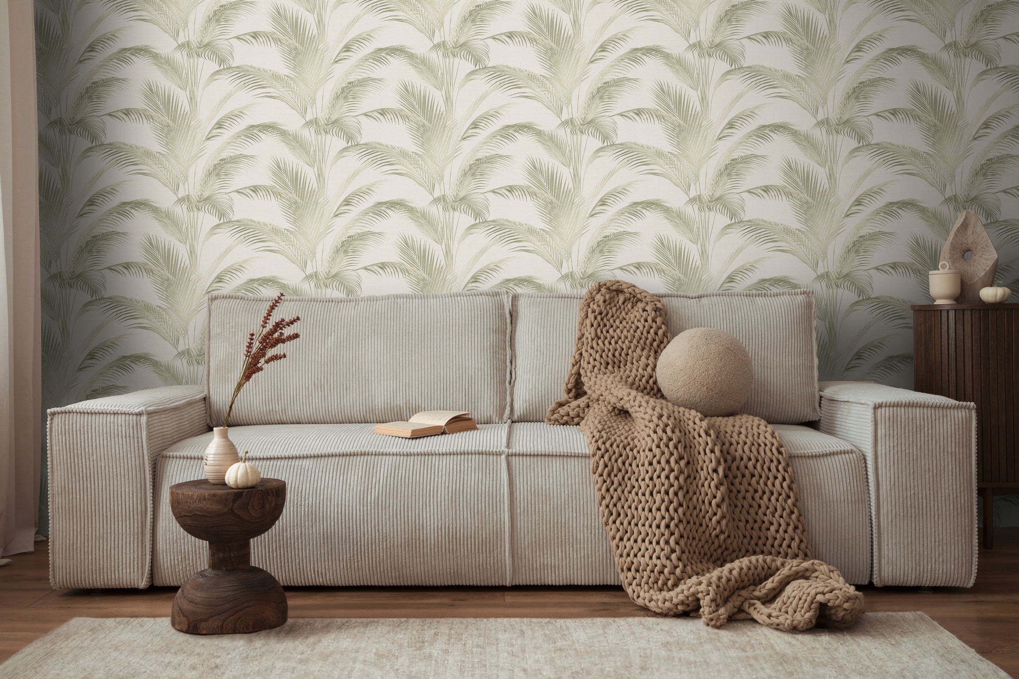 living walls Vliestapete »Michalsky 6 florale Tapete Mustertapete Pflanzen Blattmuster«, matt, Vliestapete Natur für Schlafzimmer Küche Wohnzimmer Floral Design Flur