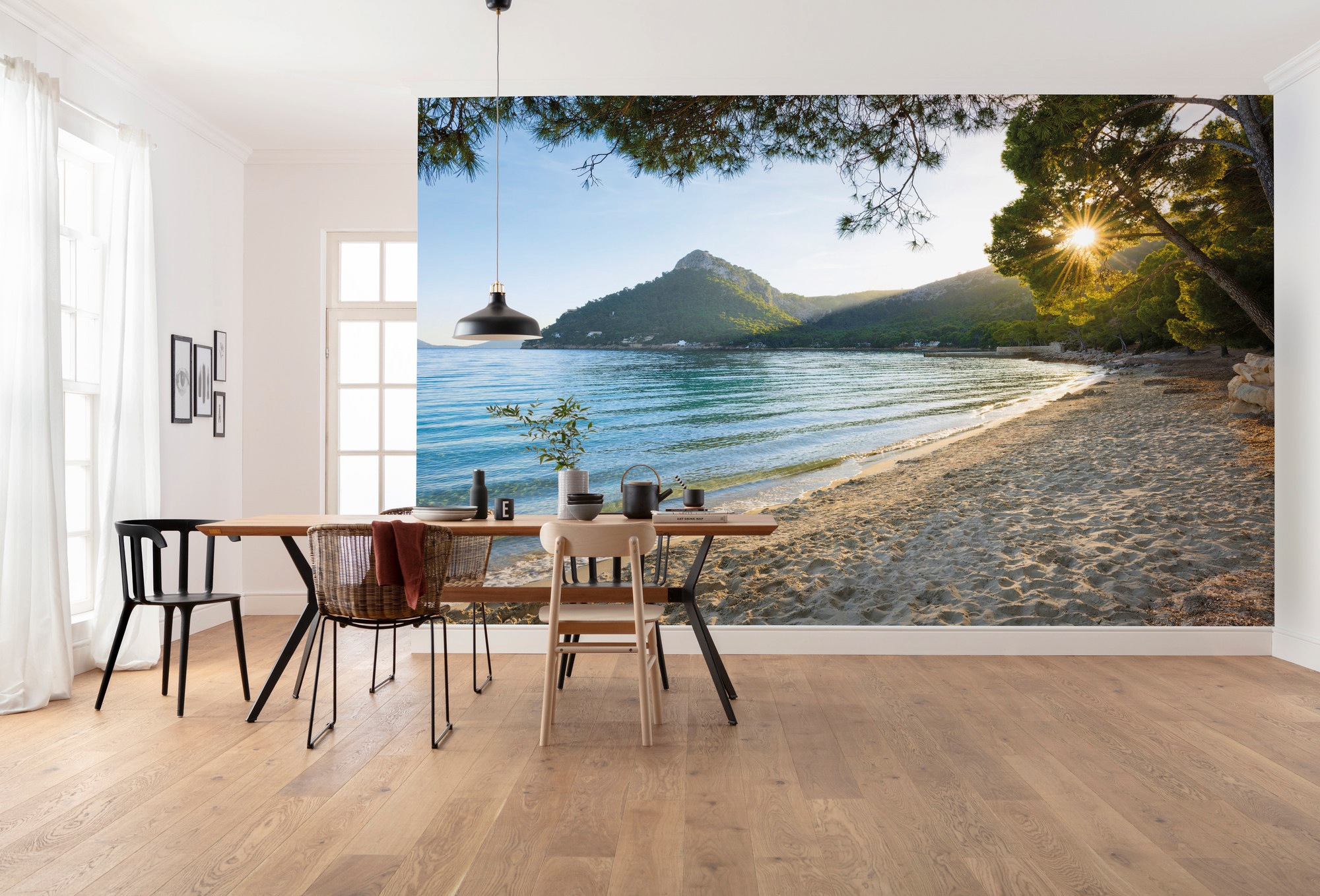 Komar Vliestapete »Digitaldruck Vlies -  Lonely Paradise - Größe 450 x 280 cm« bedruckt glatt Wohnzimmer, Schlafzimmer