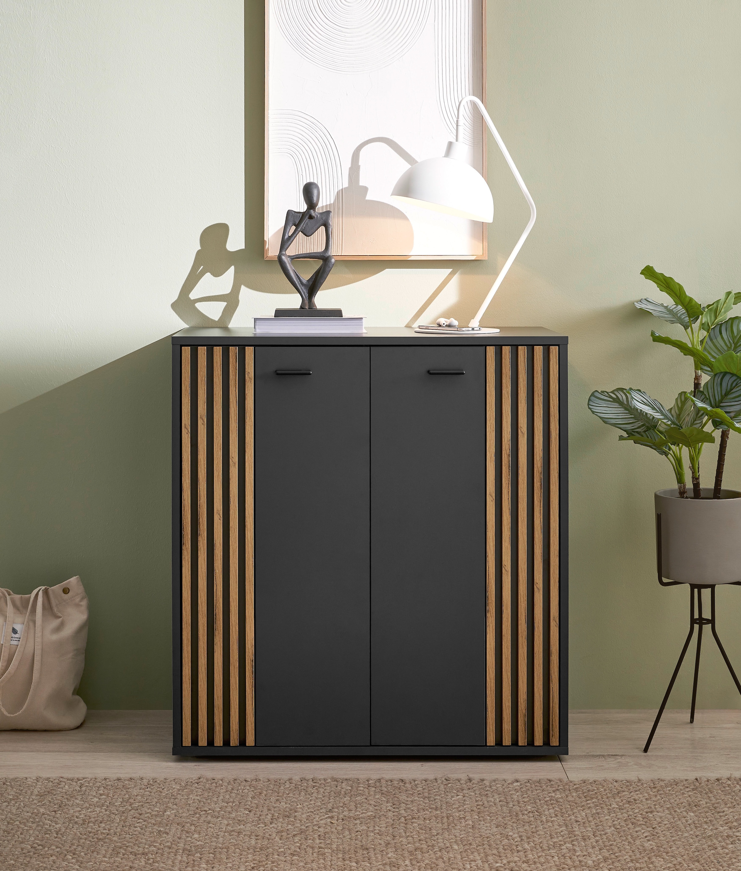 HBZ Sideboard "Dublin Kommode, BxHxT 80x86x38cm" 1 tlg. Breite 80cm, Softcl günstig online kaufen