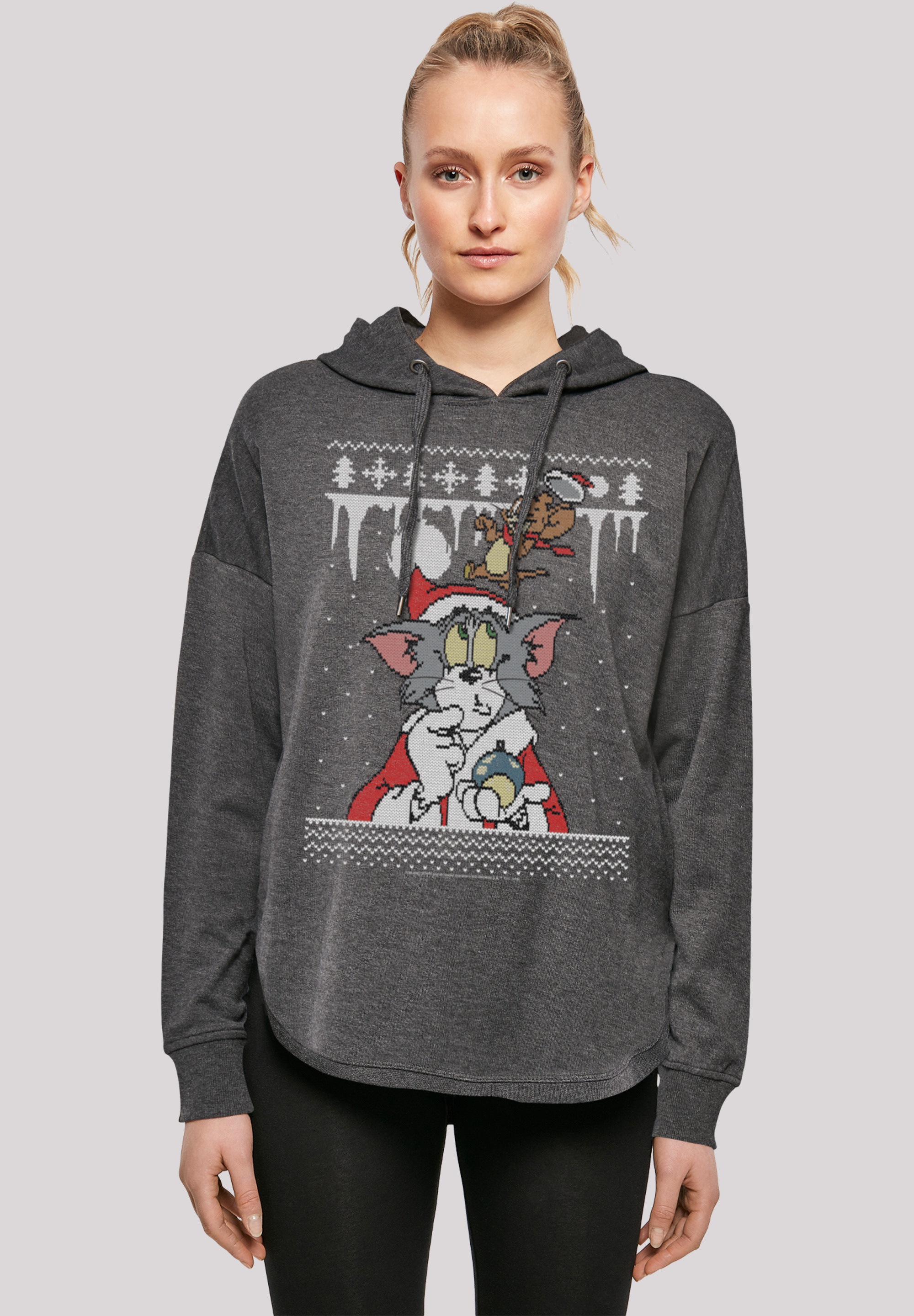 F4NT4STIC Kapuzenpullover "Tom und Jerry Christmas Fair Isle", Print