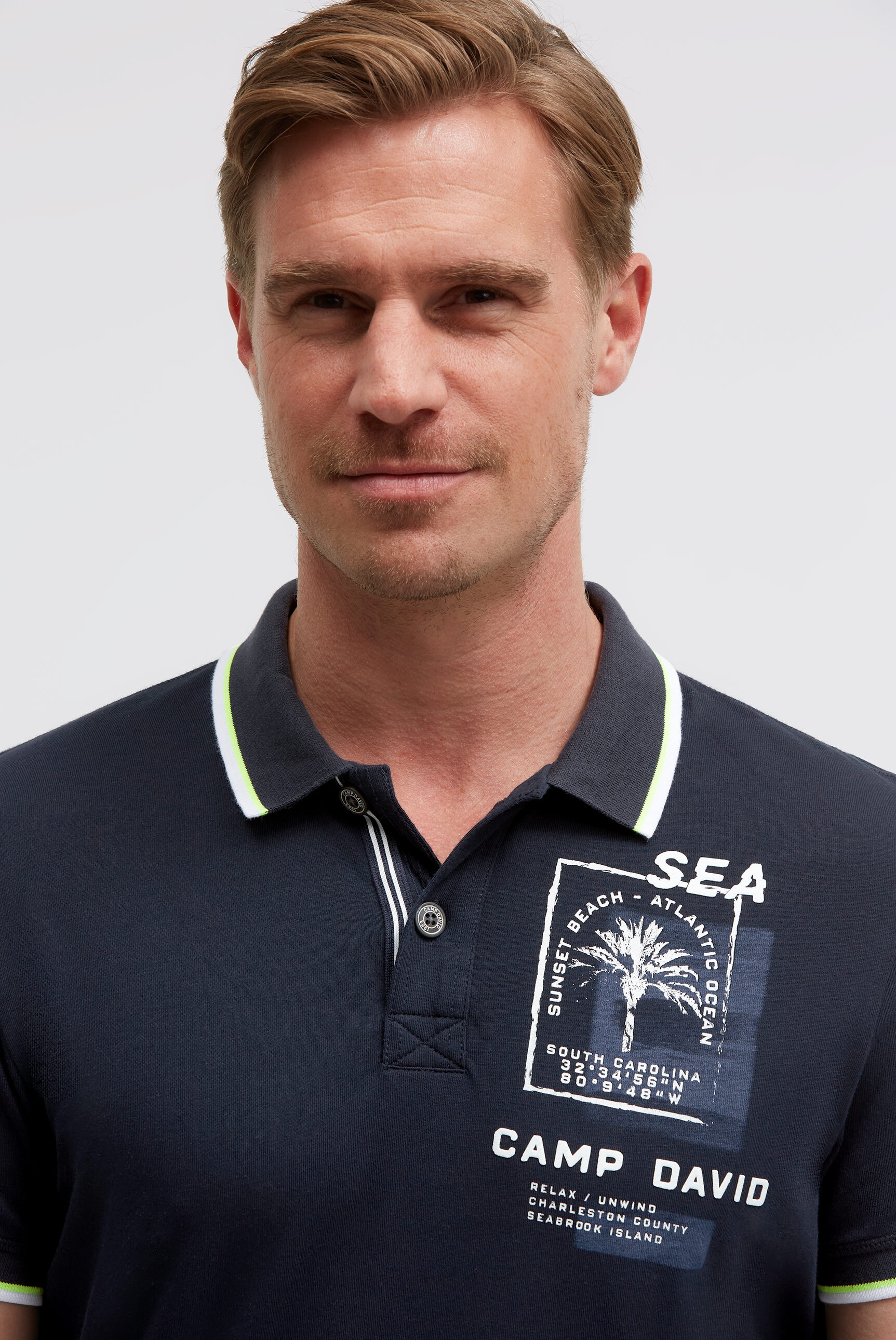 CAMP DAVID Poloshirt aus Baumwolle