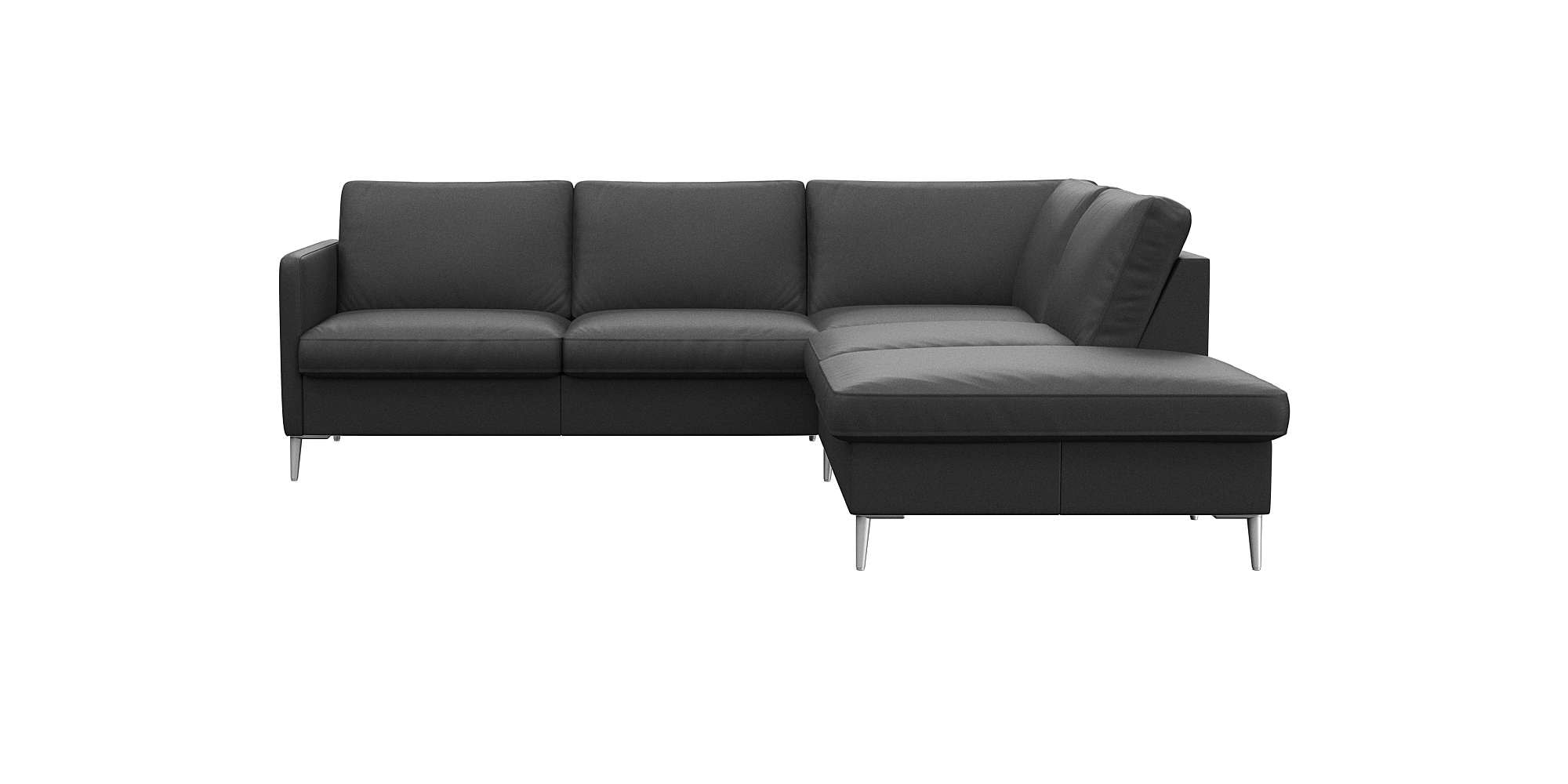 Ecksofa »Fiore, L-Form«, schmale Armlehnen, Füße alufarben, B/T 234/225 cm, Kaltschaum...