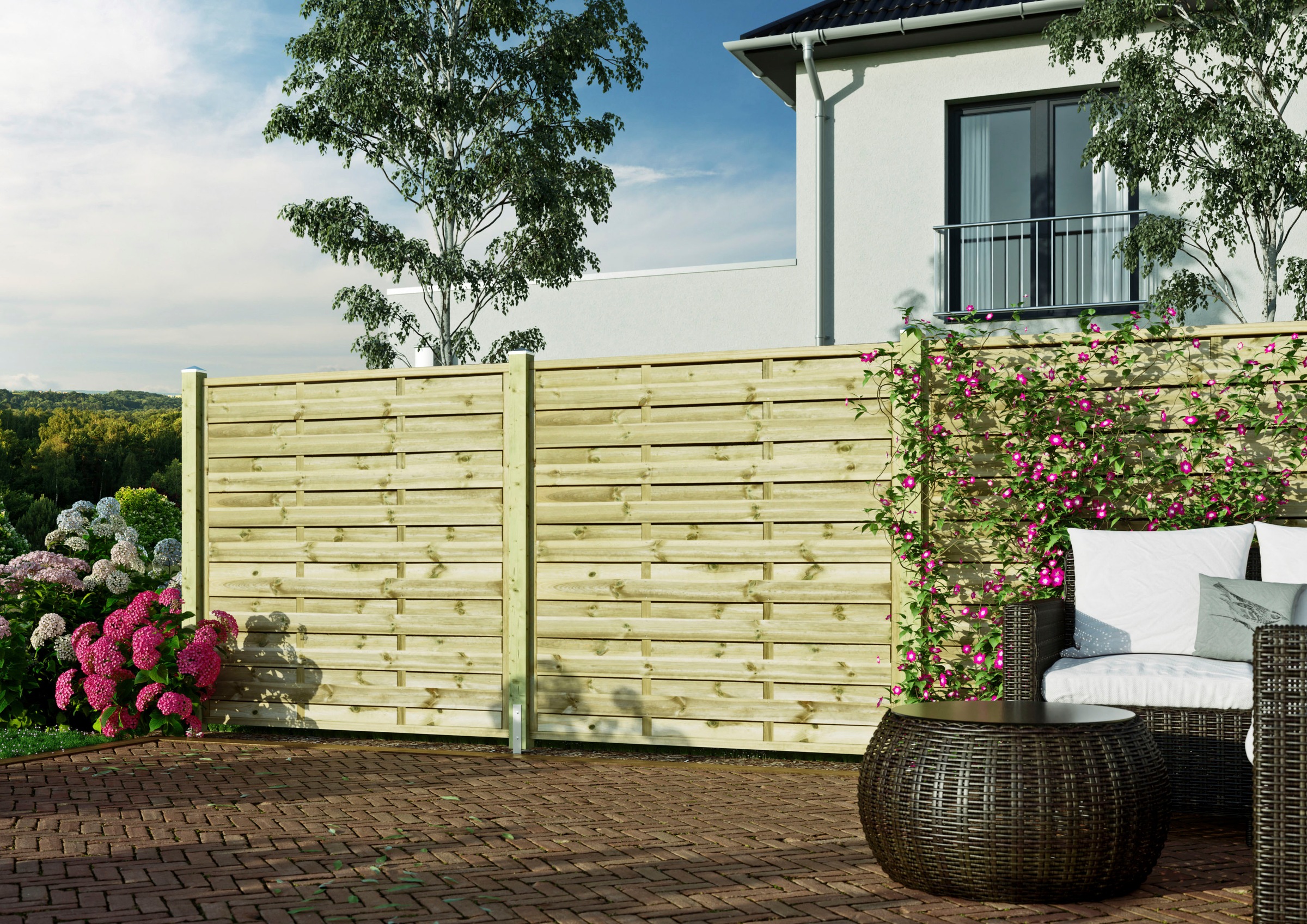 Tetzner & Jentzsch Sichtschutzelement "EDMONTON 1" kesseldruckimprägniert günstig online kaufen