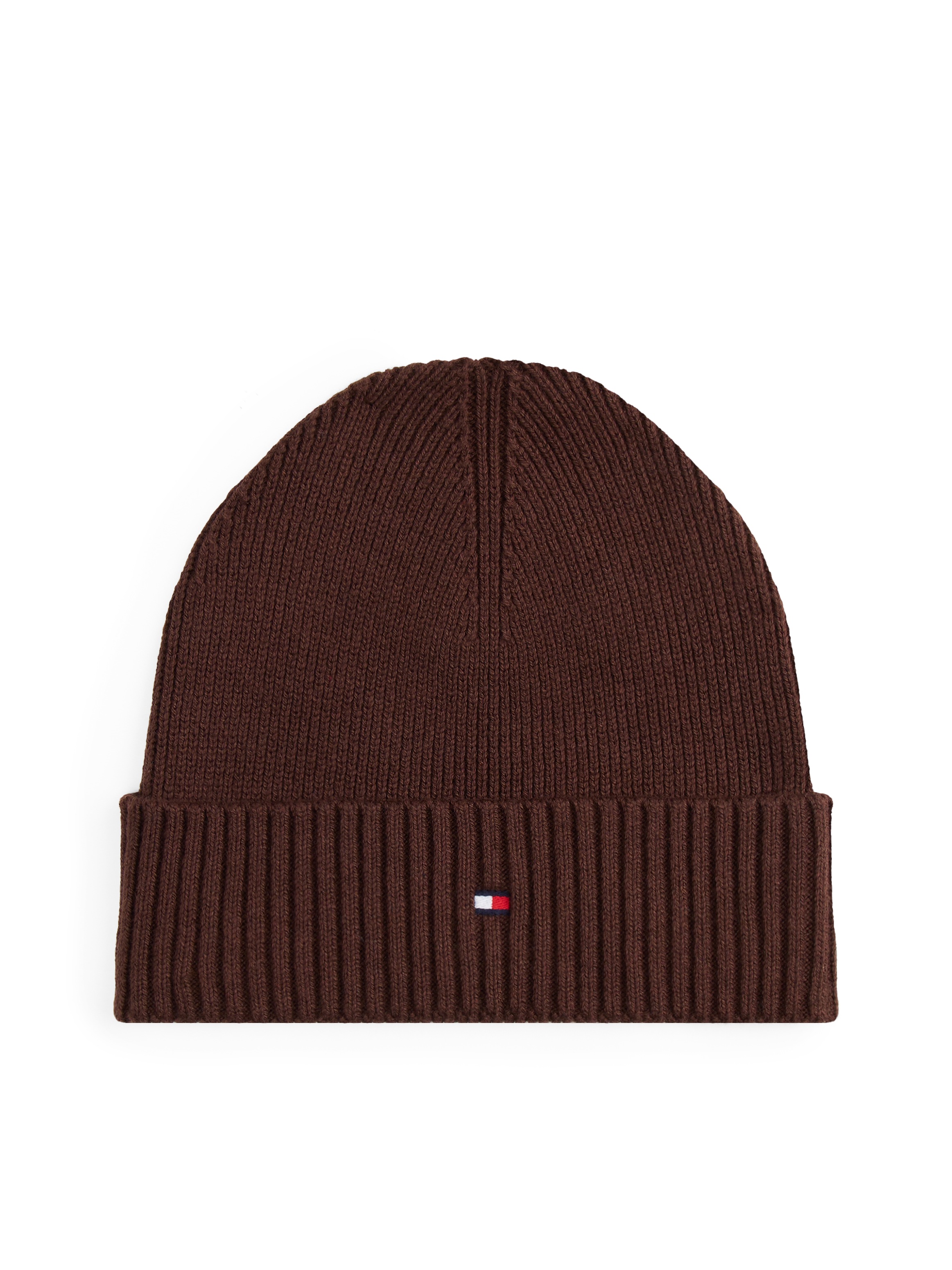 Tommy Hilfiger Strickmütze "TH FLAG PIMA COTTON BEANIE" Beanie mit Logostic günstig online kaufen