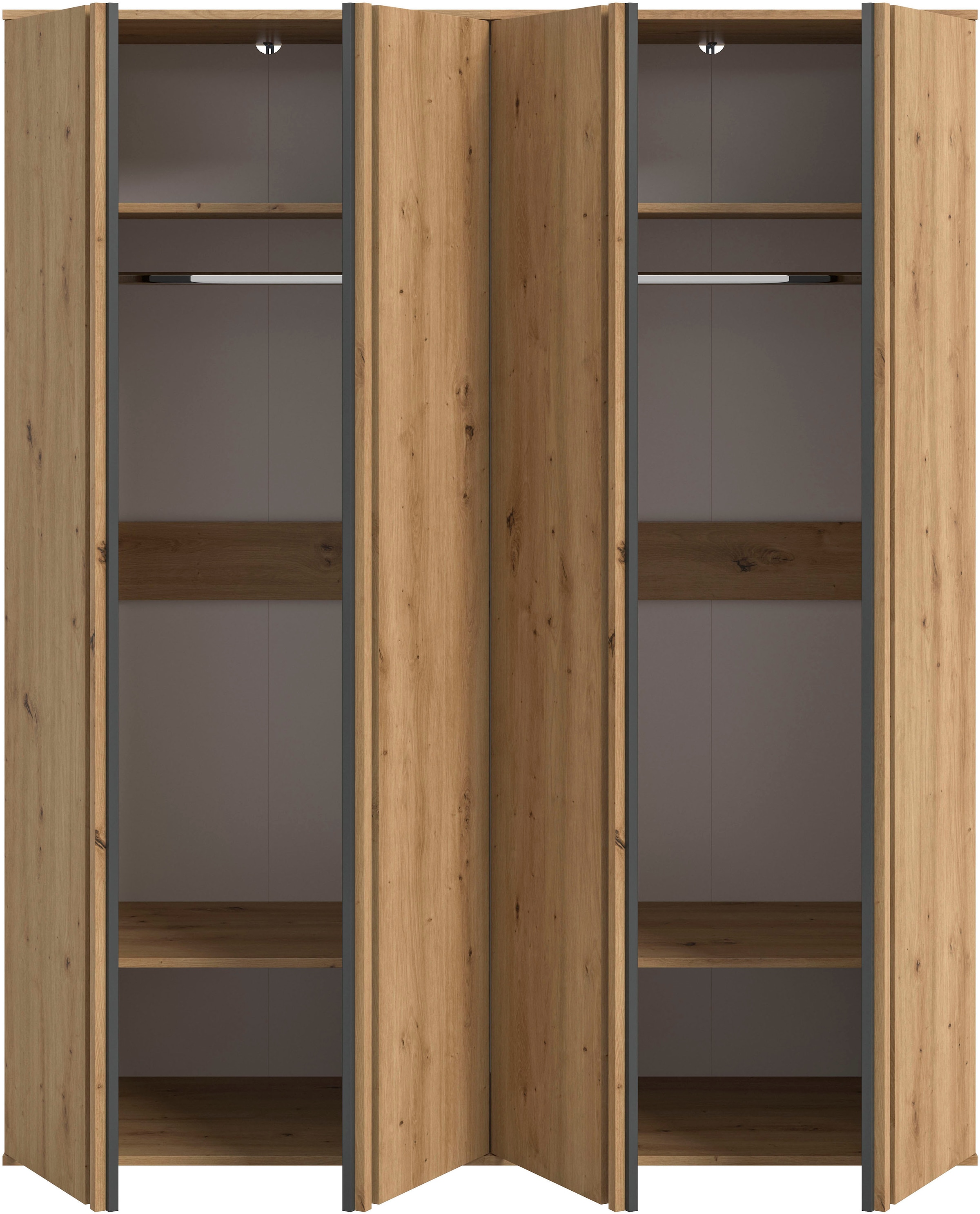 Home affaire Schrank-Set »ALVA, in den Breiten 160 & 240 cm, Paneeloptik, Schlafzimmerschrank« wähle den beste Schrank Kombination, individuell platzierbar, 