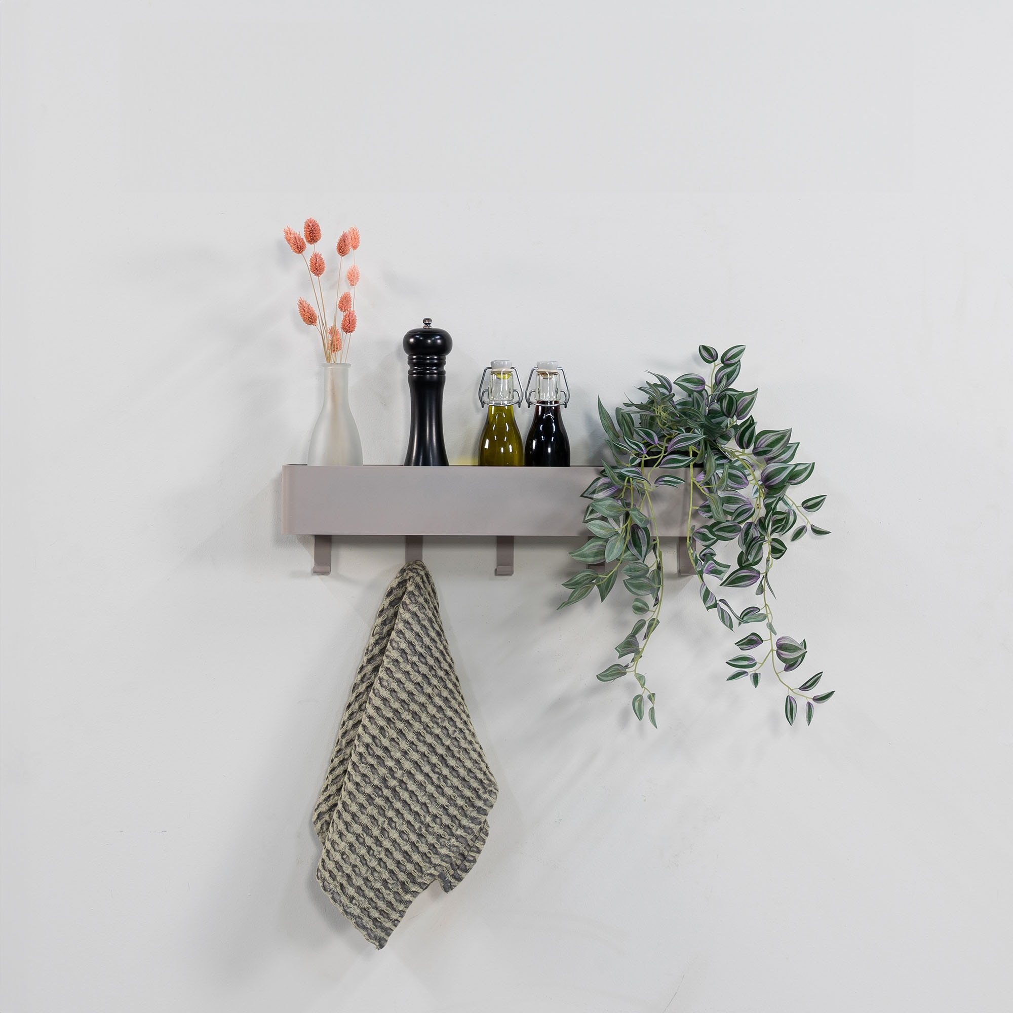 Spinder Design Garderobenhaken "Multi 5" 2-in-1 Wandregal + Garderobe günstig online kaufen