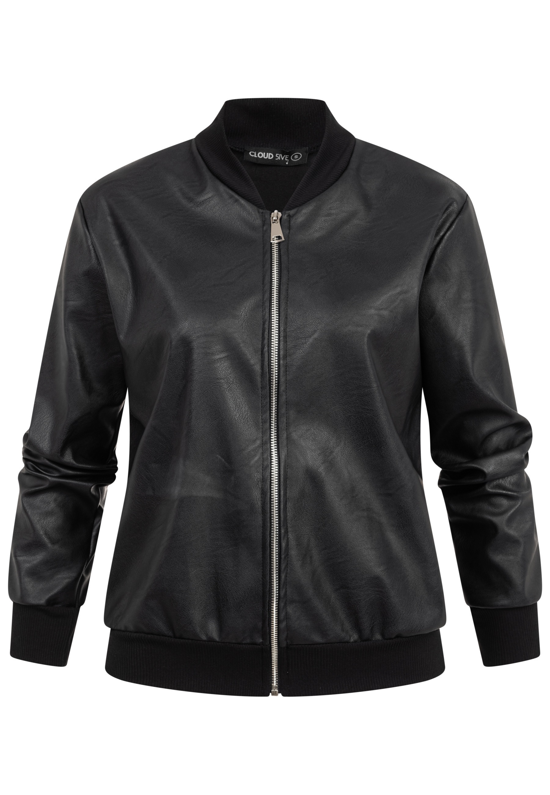 CLOUD 5IVE Bomberjacke "CLOUD 5IVE Blouson Bomberjacket Fauxleather" 1 Stk. tlg. ohne Kapuze