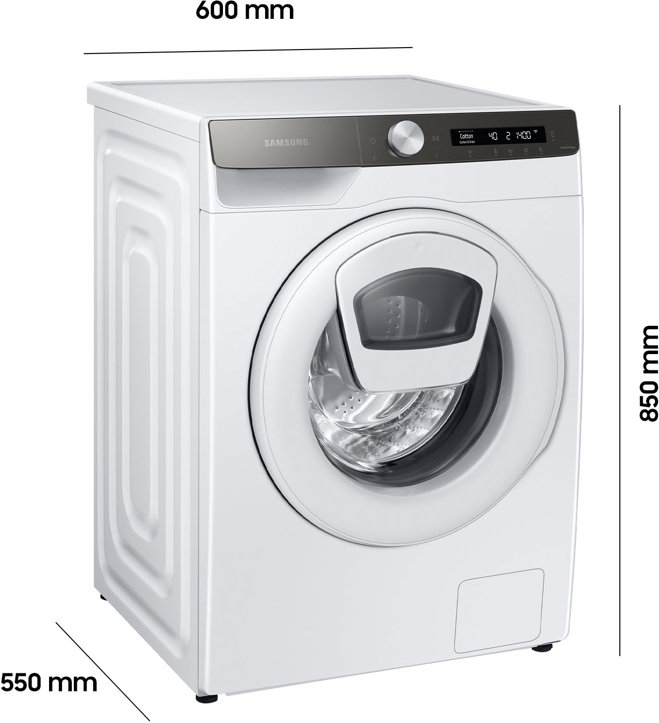 Samsung Waschmaschine »WW90T554ATT«, 9 kg, 1400 U/min