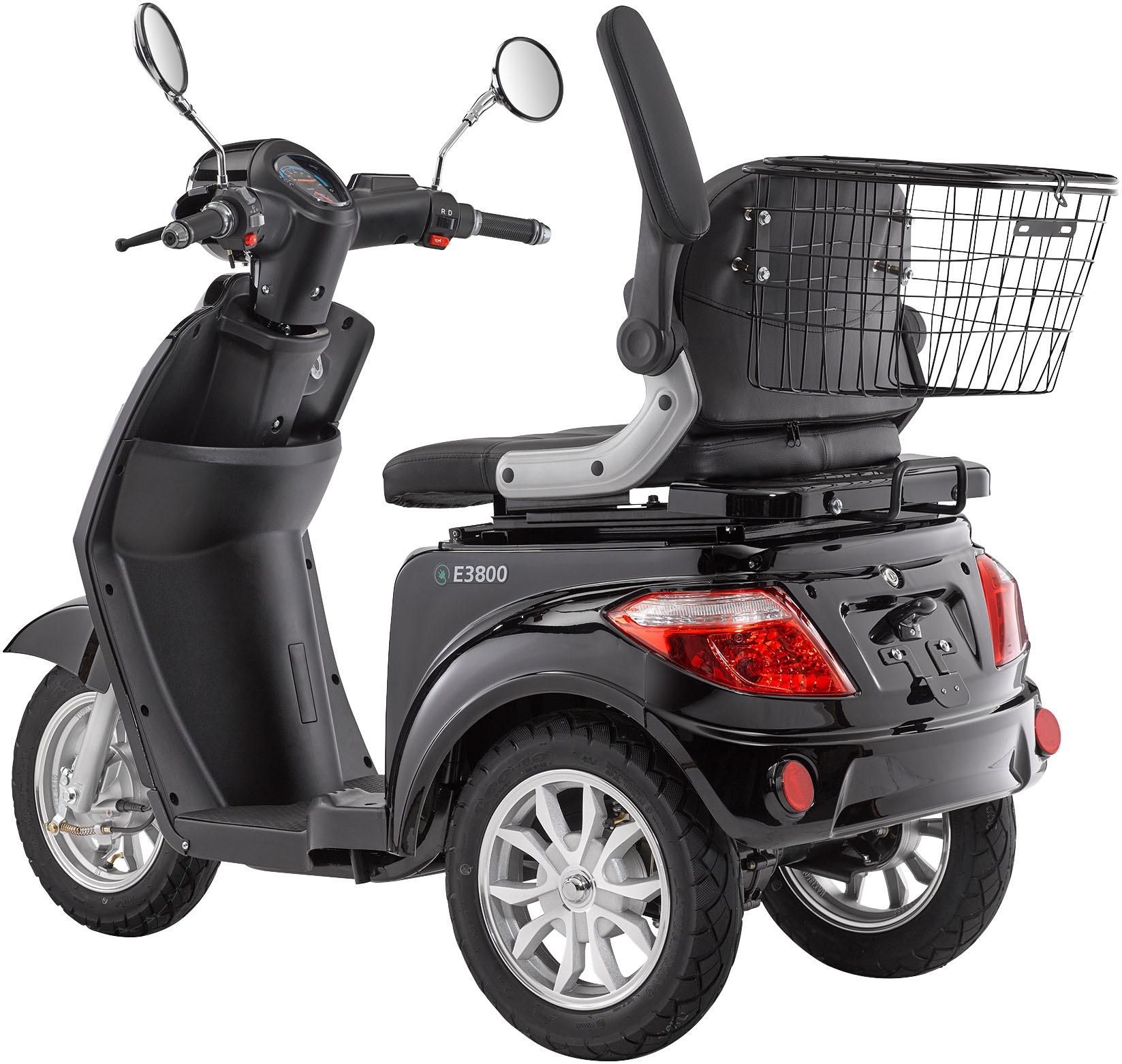 Thumbnail - Luxxon Elektromobil "E3800" 800 W 20 km/h Elektroroller, Korb, bis zu 65 km Reichweite, Elektro Dreirad, Seniorenmobil