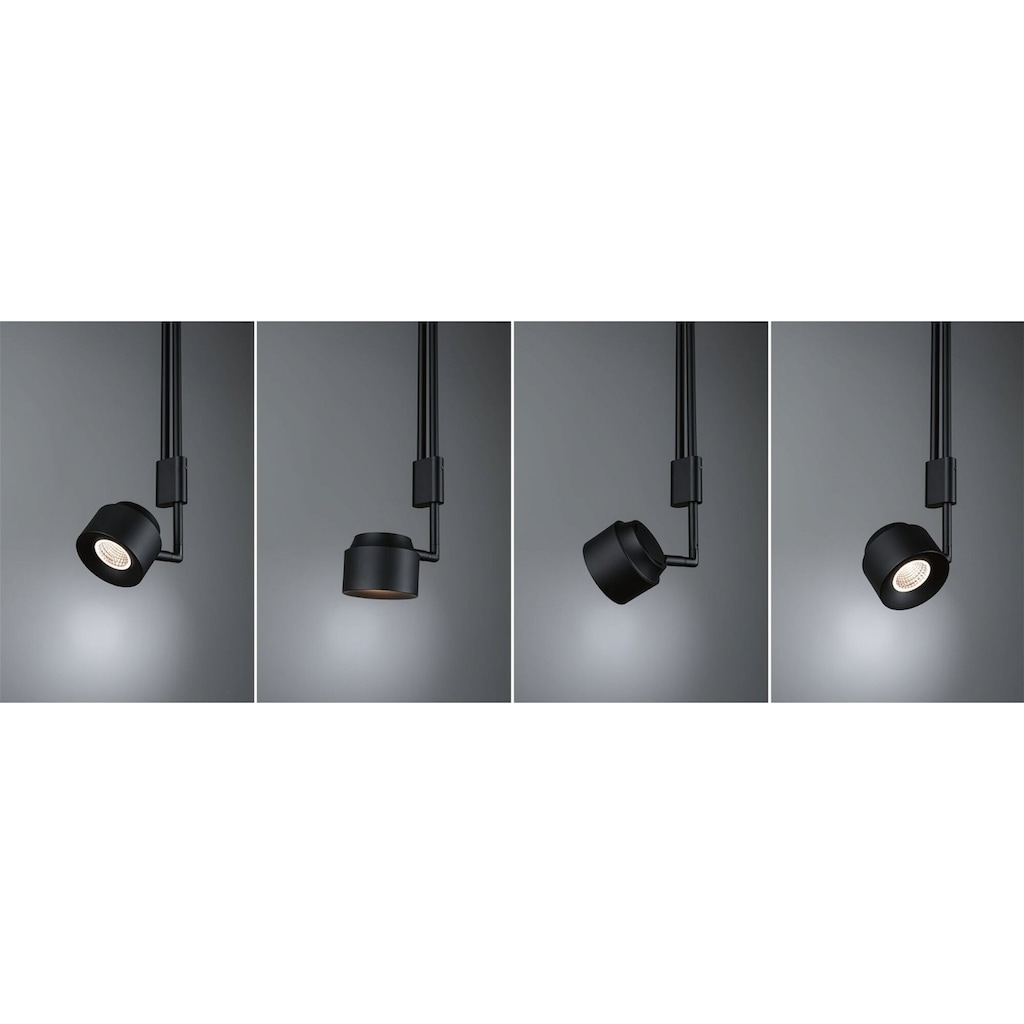 Paulmann LED Pendelleuchte »Puric Pane Smart Home Zigbee 6W Schwarz/Grau 230V Kunststoff/Metall«, 1 flammig-flammig
