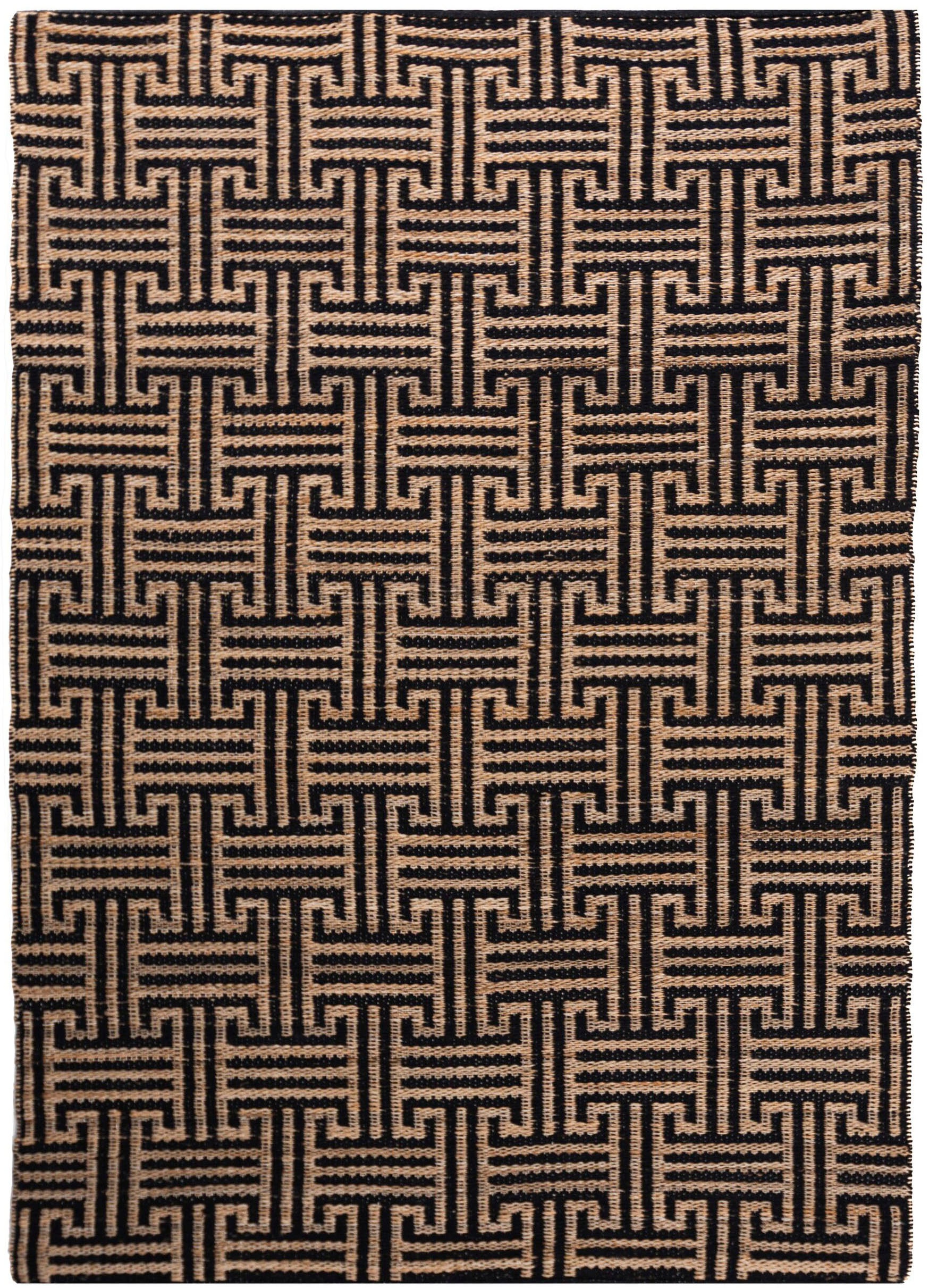 FLAIR RUGS Teppich "Meander Jute" rechteckig mit griechischem Muster günstig online kaufen