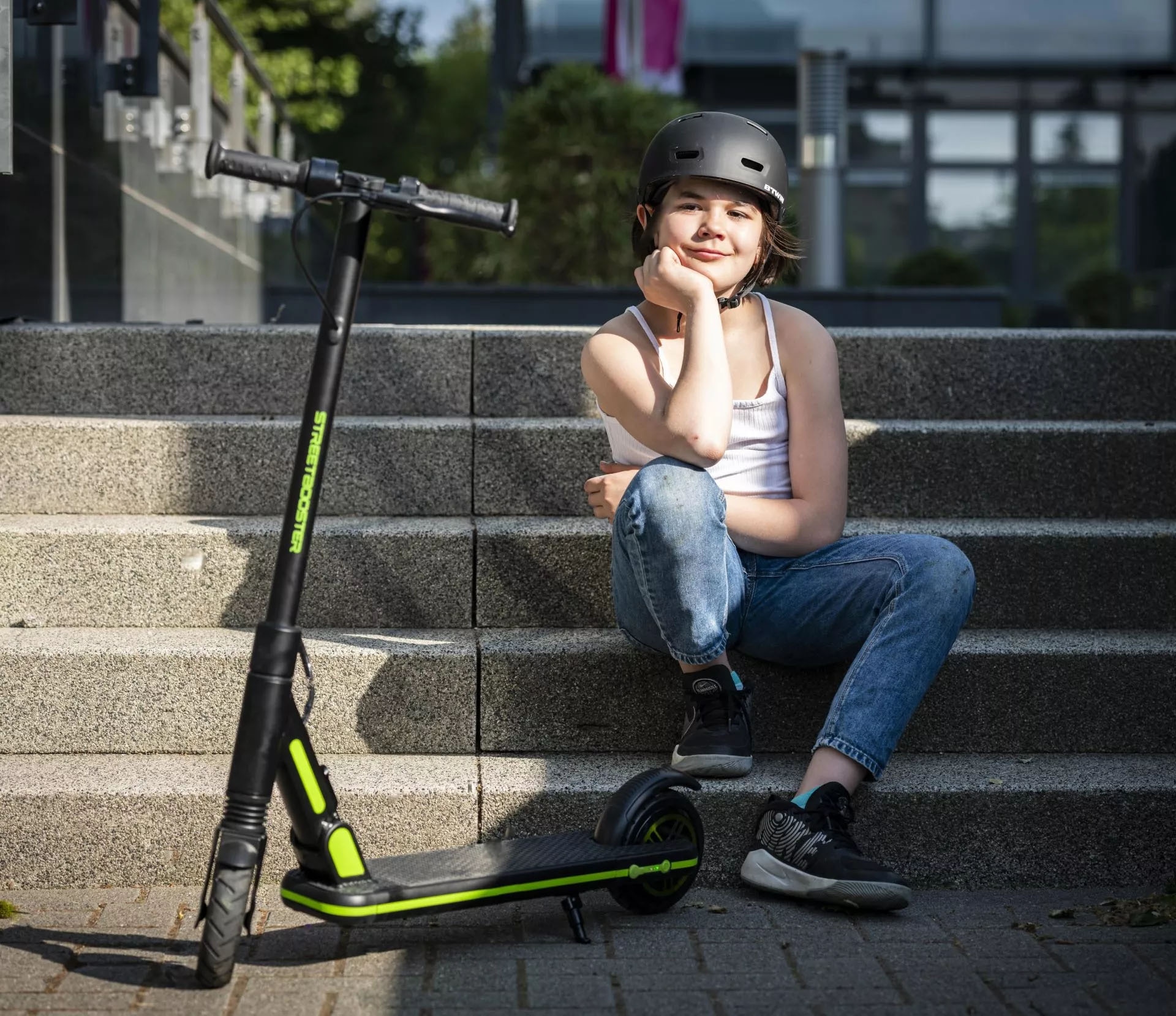 STREETBOOSTER E-Scooter »BOOSti (Kinder E-Scooter)«, ohne Straßenzulassung, bis zu 12 km Reichweite