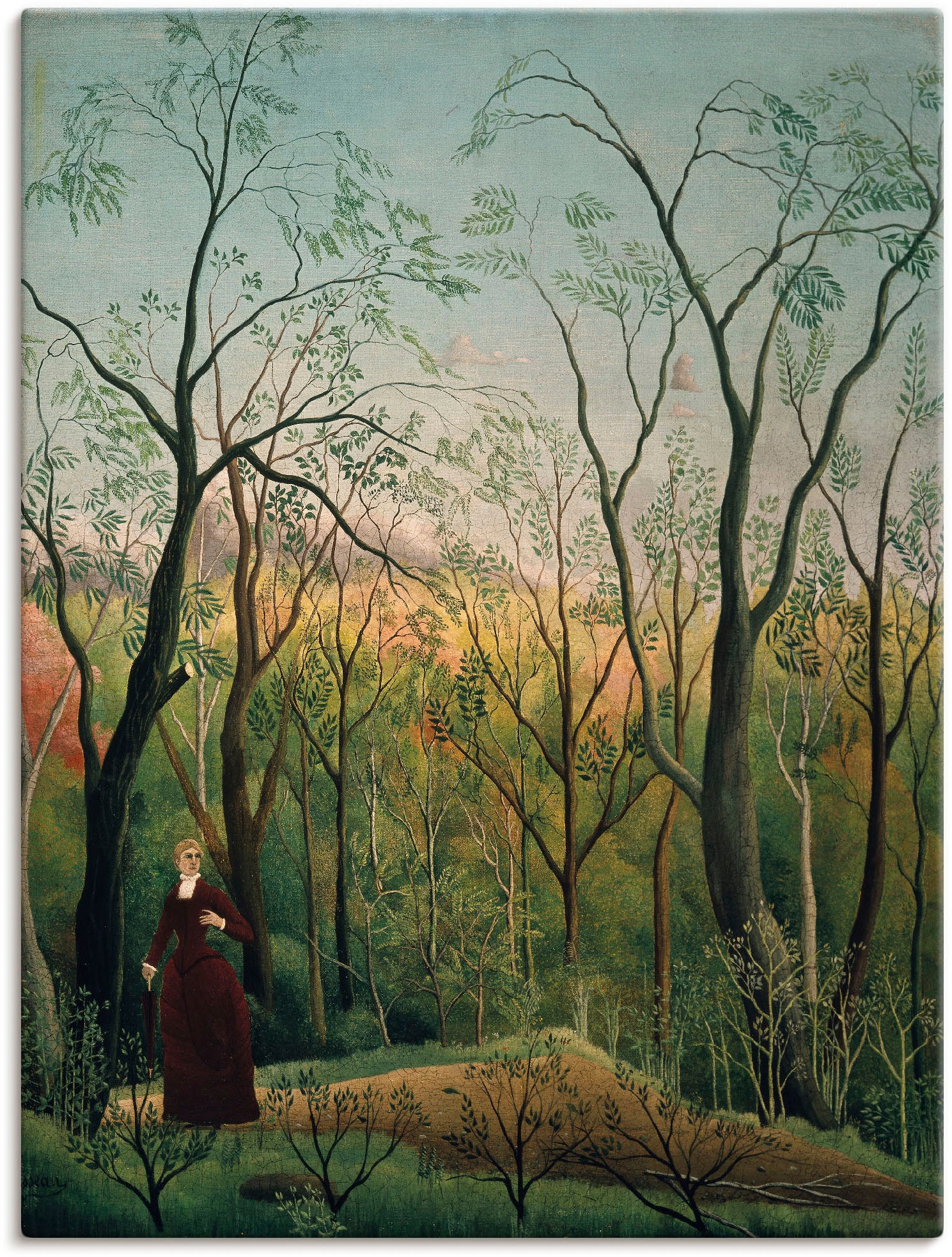 Artland Wald, kaufen BAUR Waldrand. Wandaufkleber St.), Alubild, Größen Um versch. als Wandbild Poster oder (1 »Am 1886«, in | Leinwandbild,