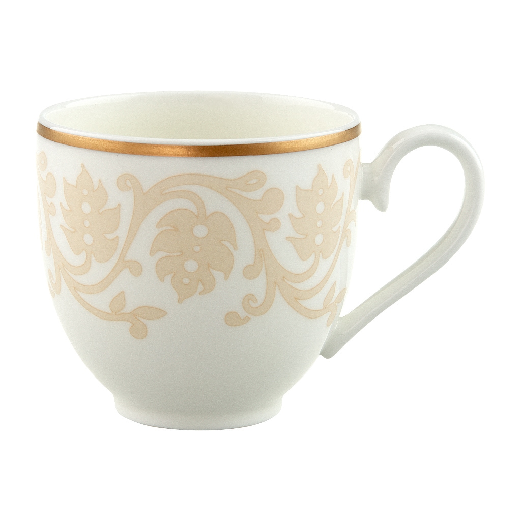 VILLEROY & BOCH Espressotasse "Espressoobertasse Ivoire 70 ml weiß-gold", 1 tlg., bunt, Trinkgefäße