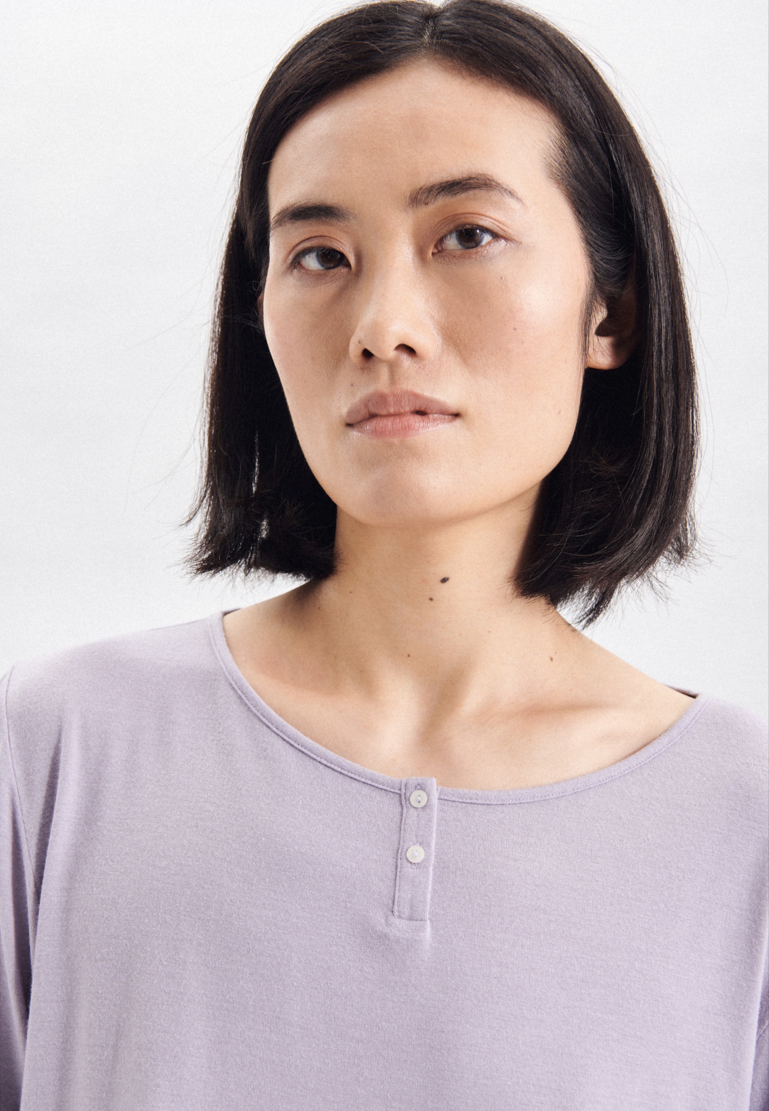 Thumbnail - seidensticker Langarmshirt "Schwarze Rose" Langarm Henley Uni