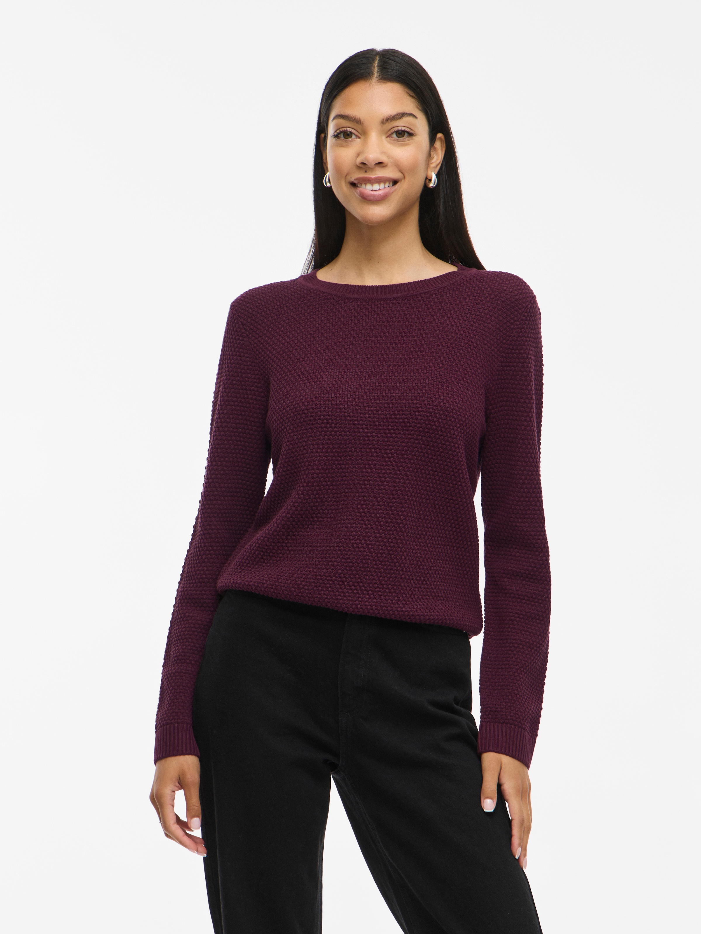 Vila Rundhalspullover "VIDALO O-NECK L/S KNIT TOP- NOOS" günstig online kaufen