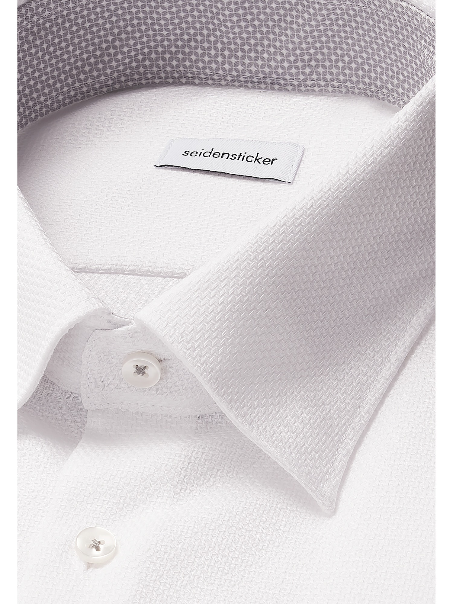 seidensticker Businesshemd »Schwarze Rose«, Slim 1/1 Covered-Button-Down-Kragen Struktur