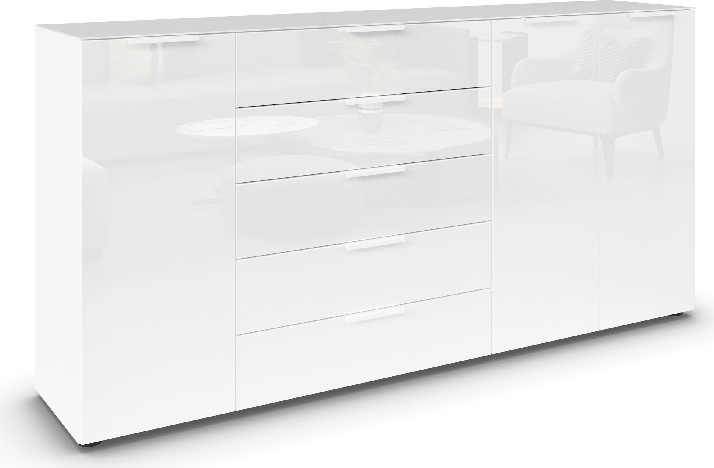 rauch Kombikommode "Kommode Türkommode Sideboard Kombikommode FLIPP mit Gla günstig online kaufen
