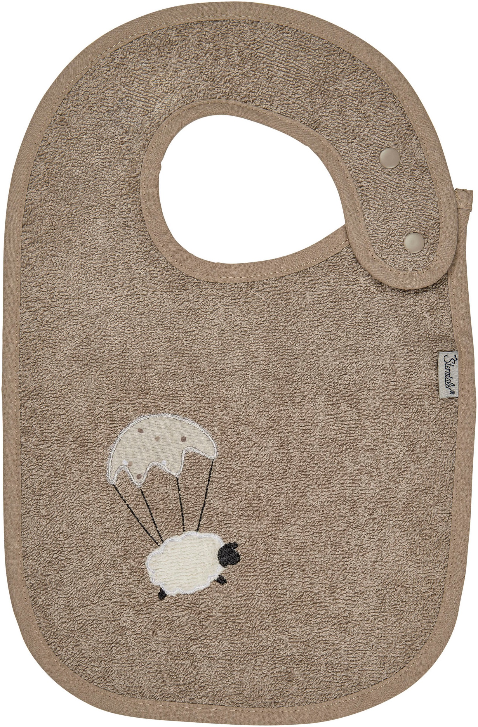 STERNTALER Baby Lätzchen "Schaf Flocke", beige, Baumwolle, Lätzchen