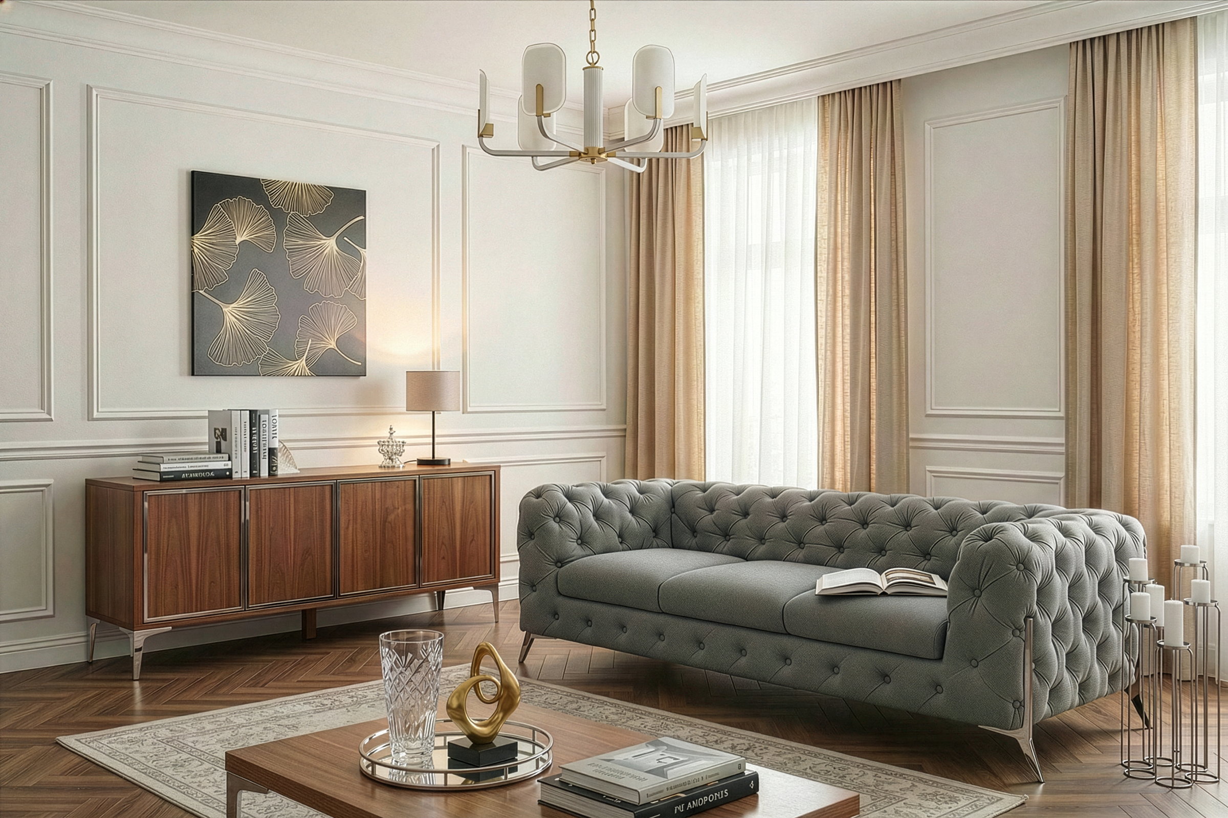 Home affaire Chesterfield-Sofa "Amaury" aufwändige Knopfheftung, moderne Ch günstig online kaufen