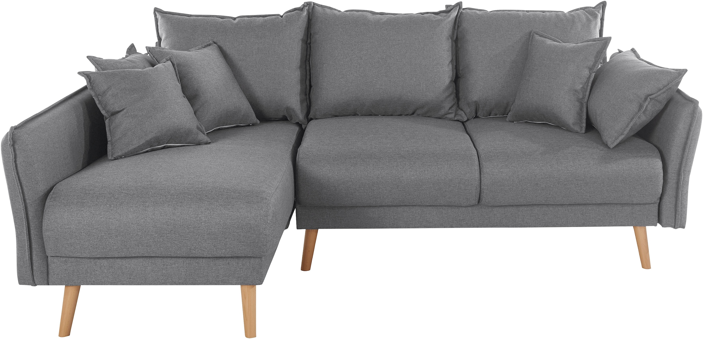 Home affaire Ecksofa »Granbo L-Form«, incl. Bettfunktion und Bettkasten, Federkern-Polsterung, Seitentasche