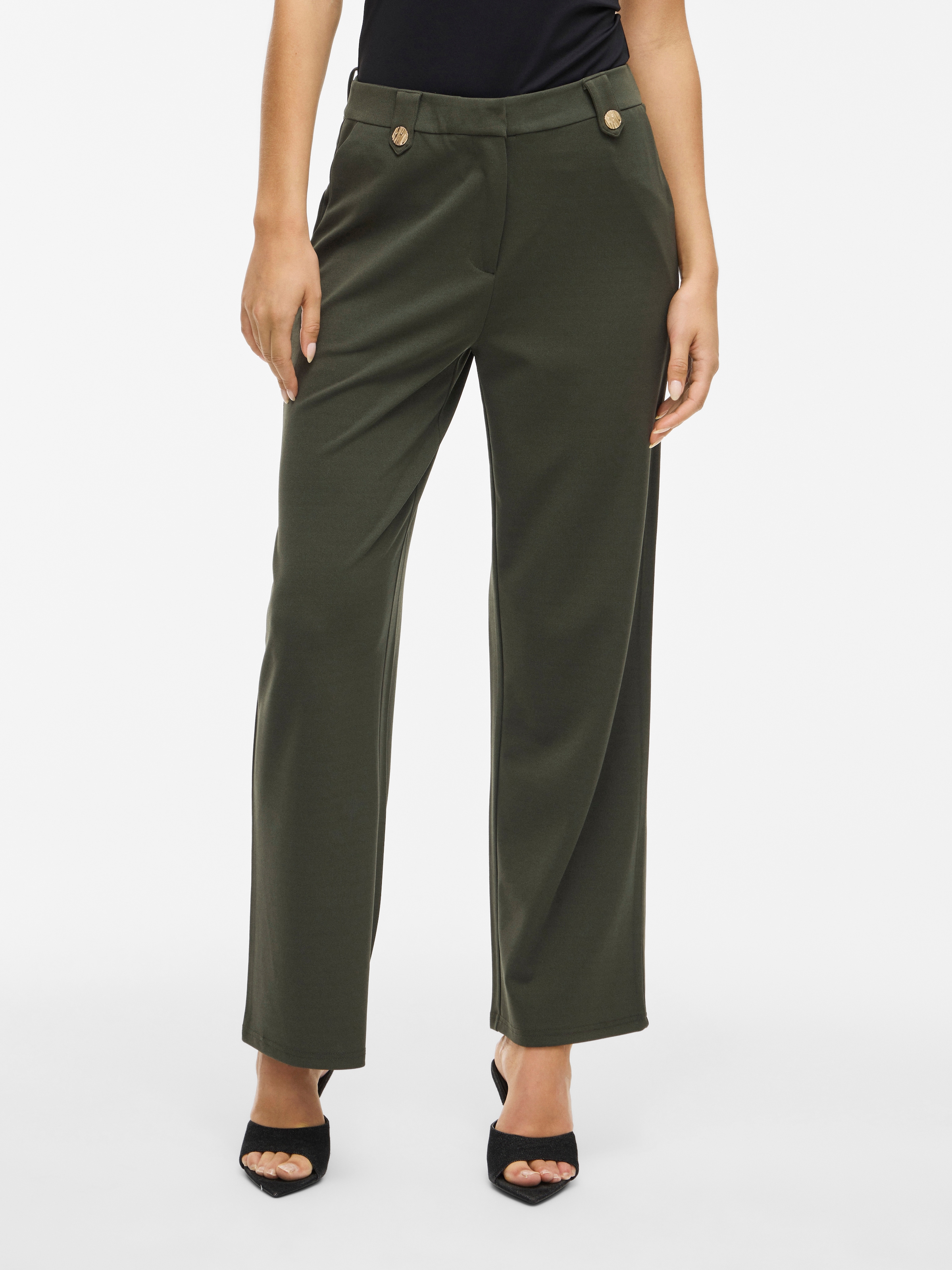 Vila Anzughose "VICLUA HW WIDE BUTTON PANTS- NOOS" günstig online kaufen