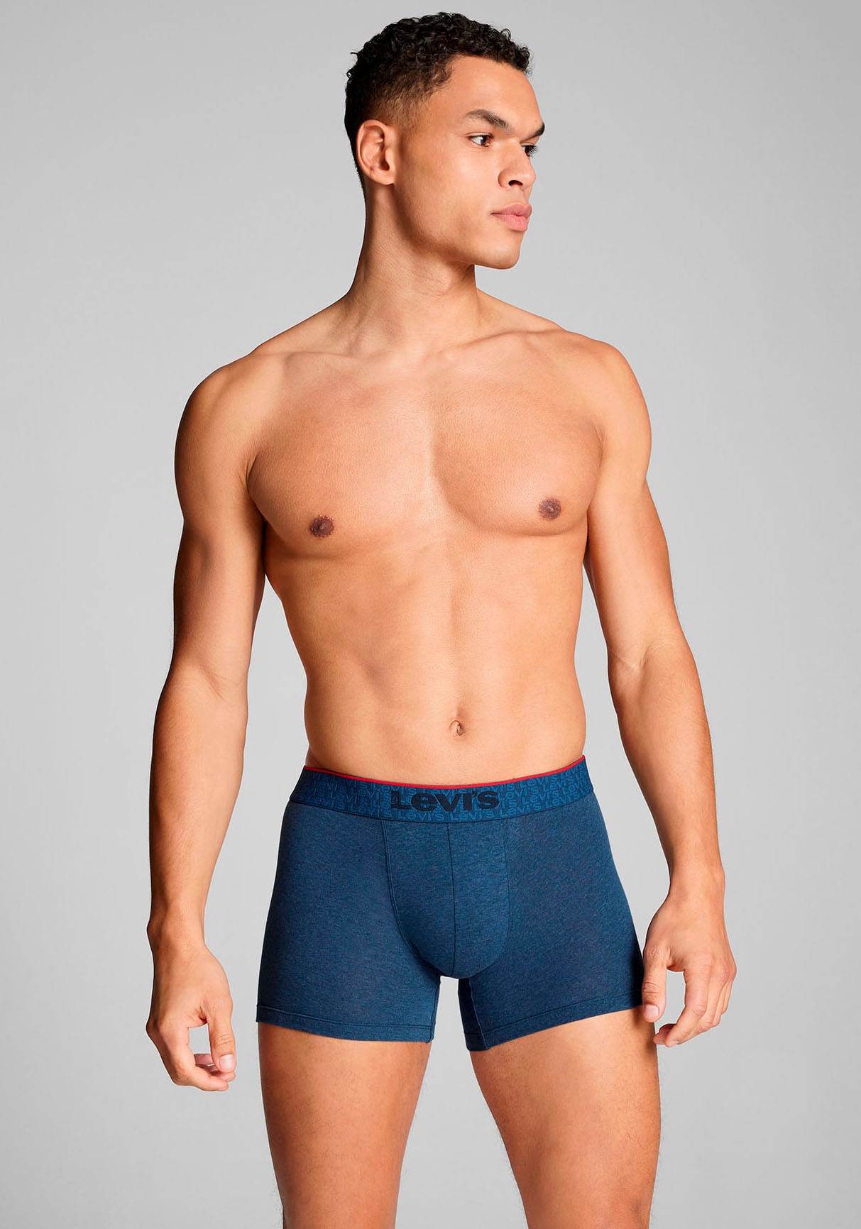Levi's® Boxershorts, (2er-Pack), mit farbbesetztem Webgummibund
