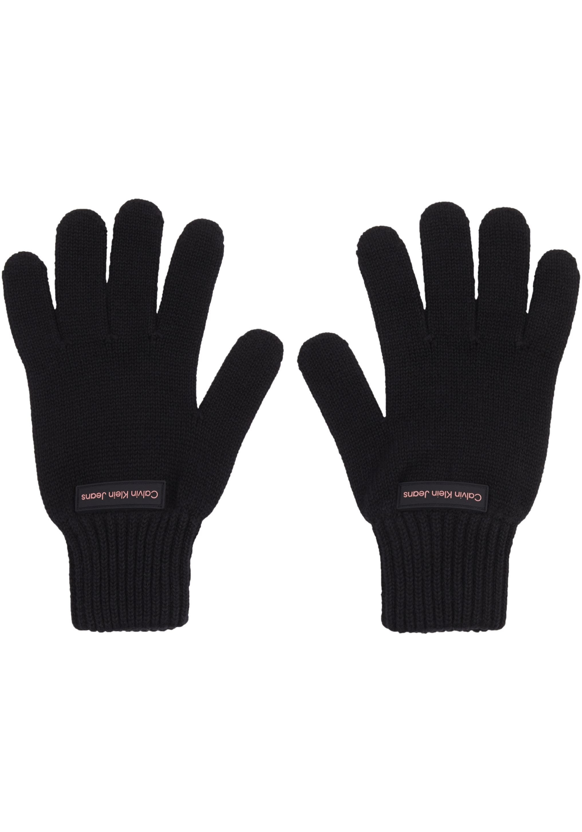 Calvin Klein Jeans Strickhandschuhe "INST PATCH GLOVES", mit Logopatch günstig online kaufen