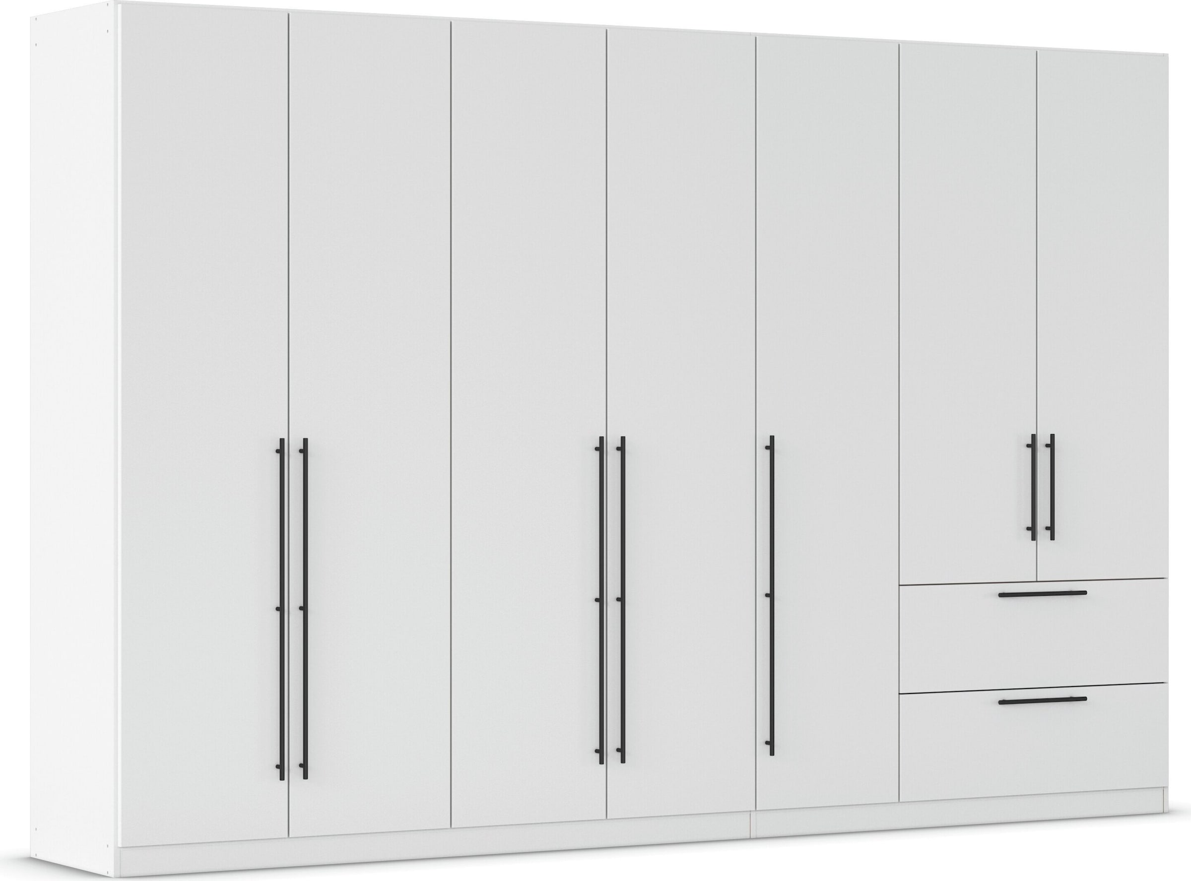 OTTO home Kleiderschrank "Mehrzweckschrank Aktenschrank Möbel Mietswohnung Schlafzimmer AVOLA" 3 verschiedene Ausstattungen BASIC/CLASSIC/PREMIUM (inkl. SOFT-CLOSE), mit hochwertigen Stangengriffen aus Metall in Schwarz MADE IN GERMANY