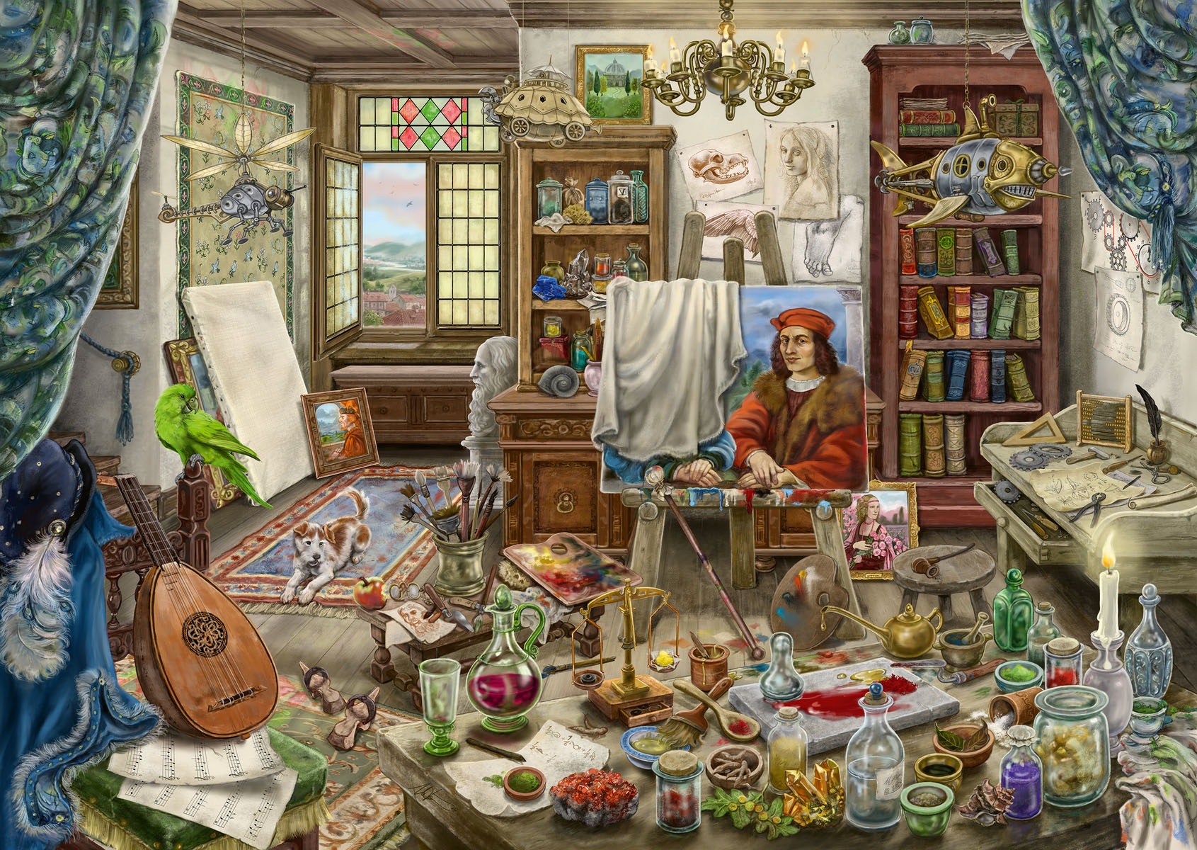 Ravensburger Puzzle »EXIT, Das Künstleratelier«, Made in Germany