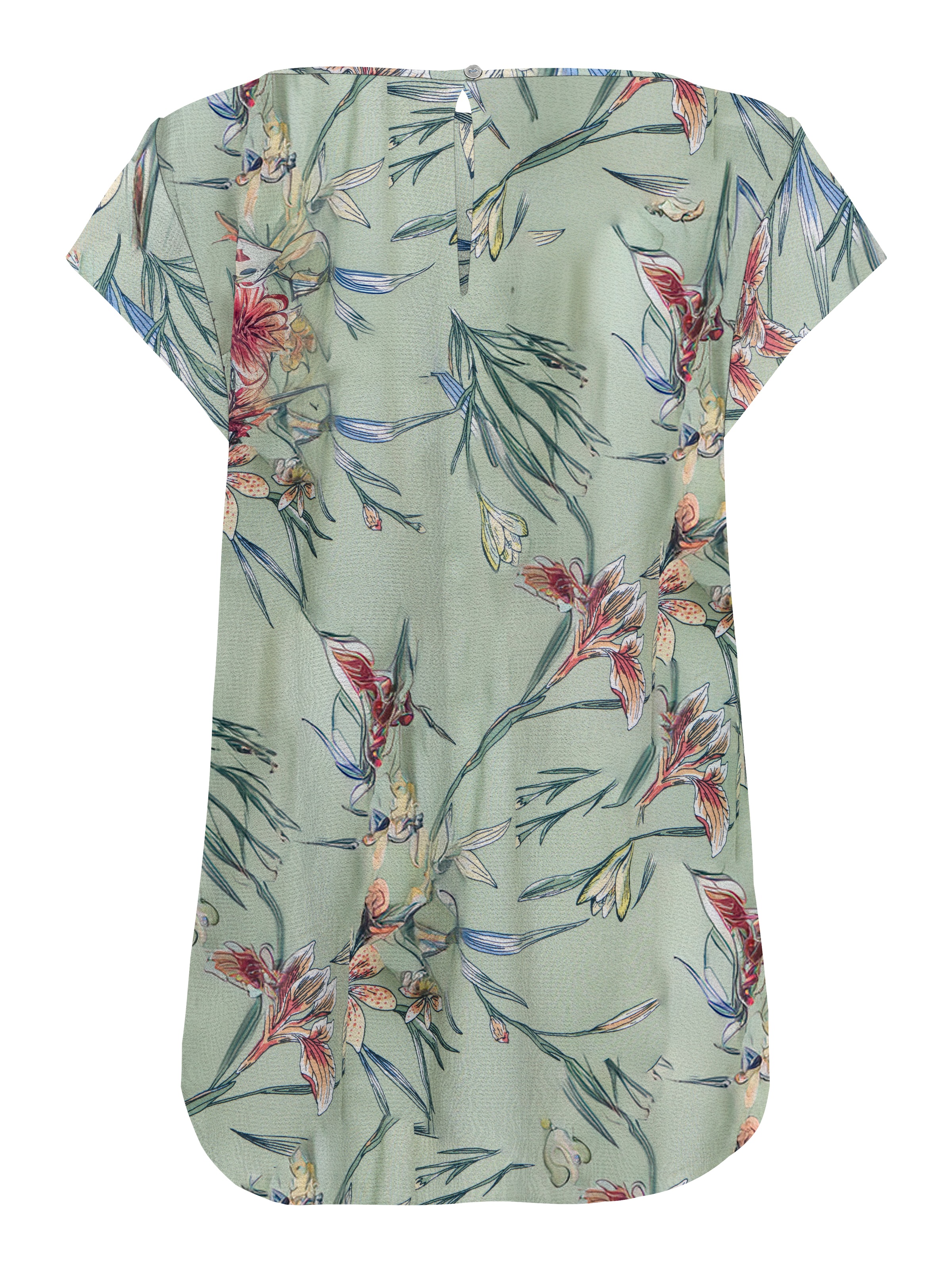 Thumbnail - ONLY Shirtbluse "ONLNOVA LIFE S/S TOP AOP PTM" Viskose, regular fit, Rundhals