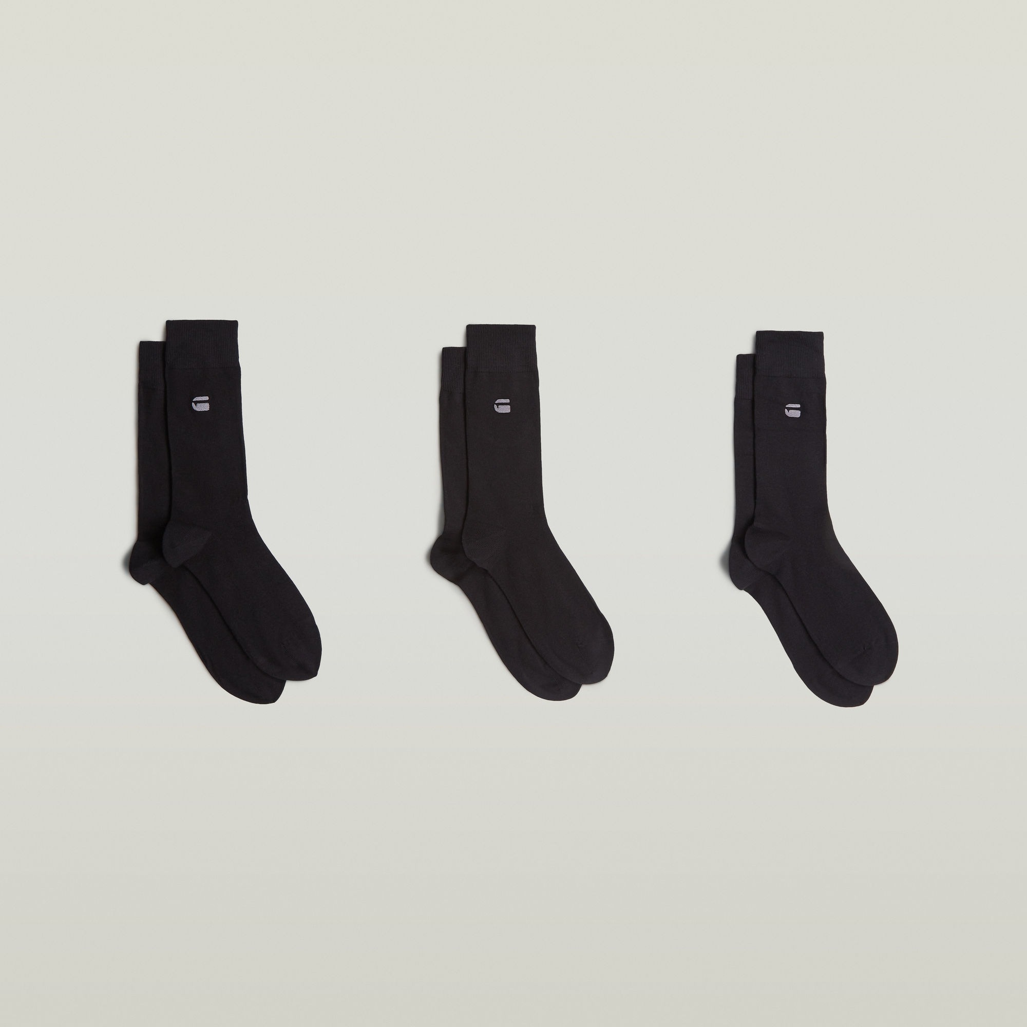 Thumbnail - G-STAR Socken "SAGE, 3 PACK SOCKS" Packung, 3 Paar tlg. unifarben mit Logostickerei