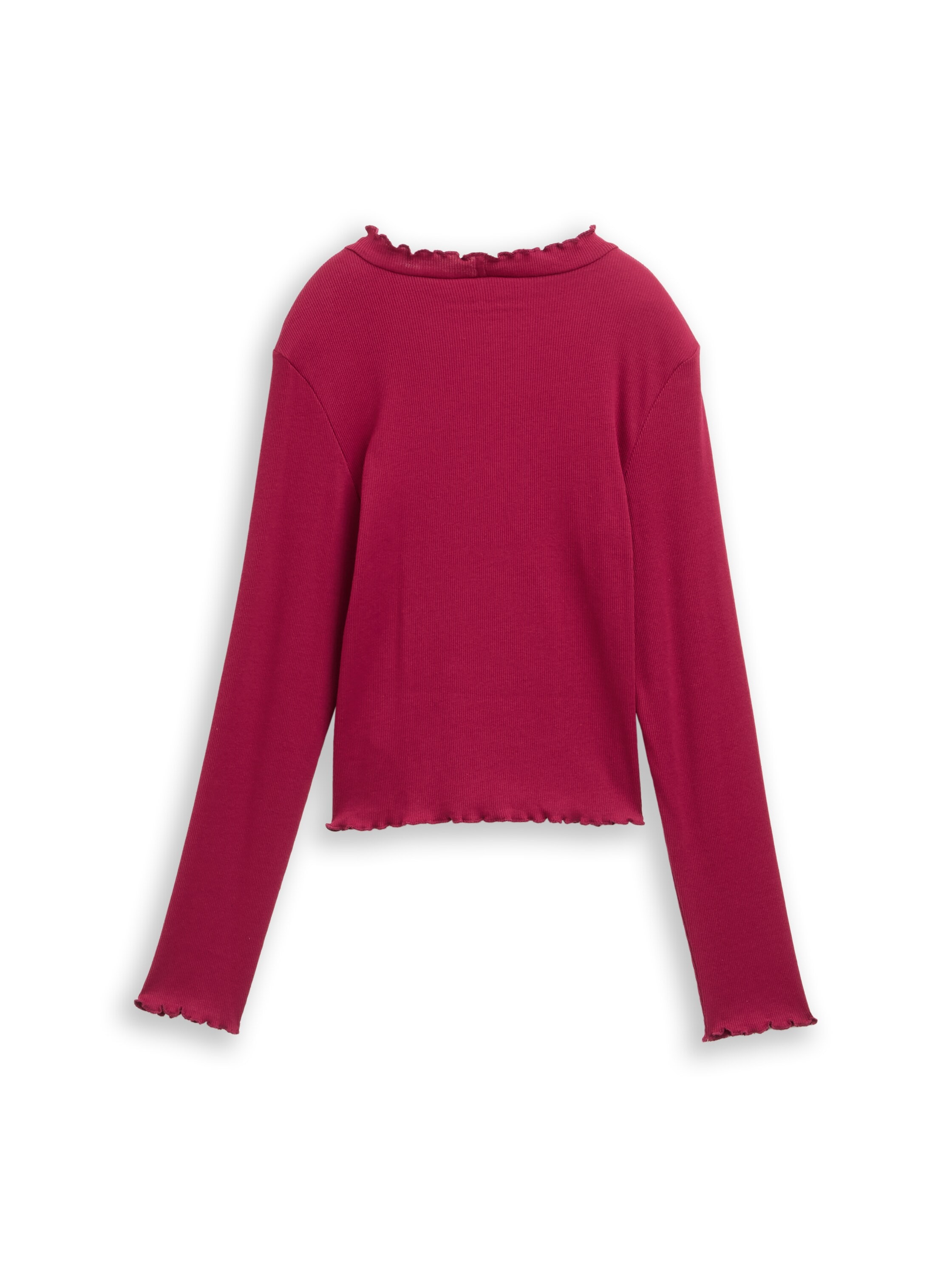 TOM TAILOR Langarmshirt mit Rippstruktur