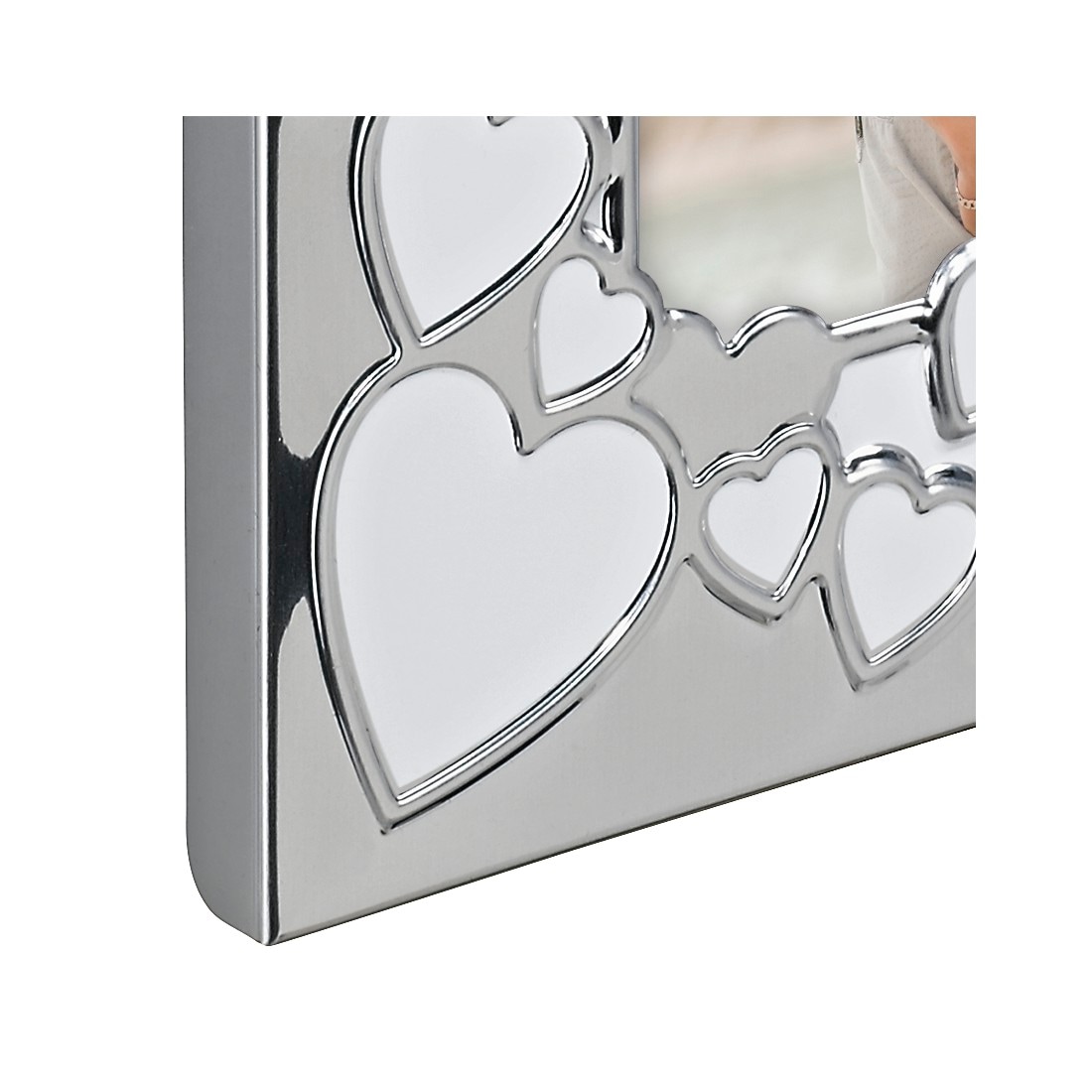 Hama Portraitrahmen »Bilderrahmen 10 x 15 cm für 1 Bild, zum Aufhängen und Stellen«, für 1 Bilder, Portraitrahmen, Herz, Aluminium