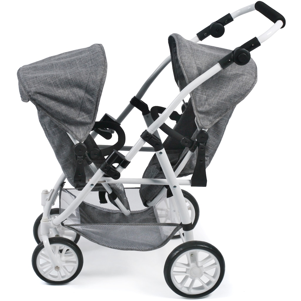 CHIC2000 Puppen-Zwillingsbuggy »Vario, Jeans Grey«