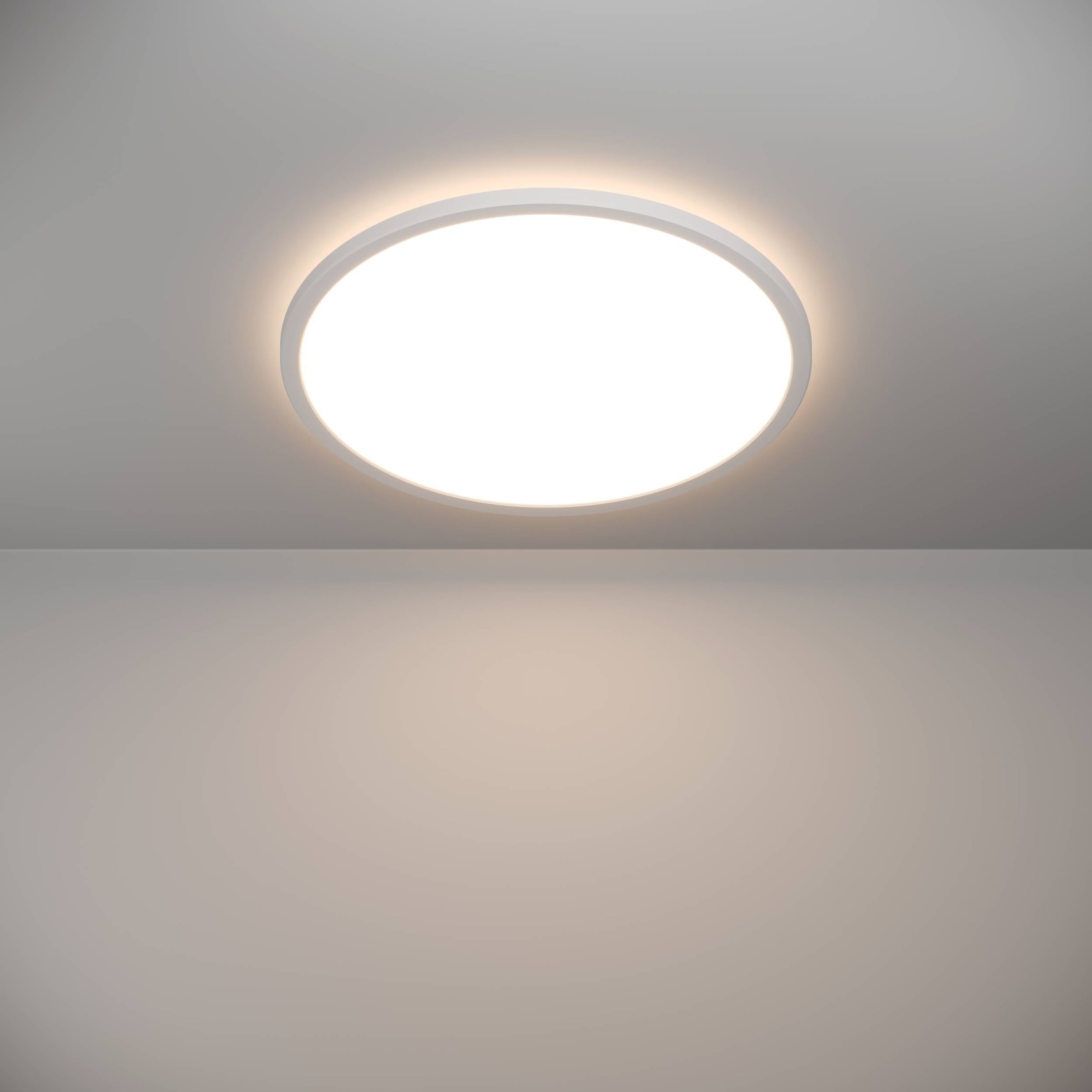 EGLO Deckenleuchte »Rovito-R Deckenlampe, Deckenbeleuchtung, Badlampe, Kunststoff, IP44« LED-Modul 1 Stk. Kaltweiß | Neutralweiß | Warmweiß Wand-/Deckenleuchte - H3,2 x Ø50 cm - weiß - 16,8W inkl.