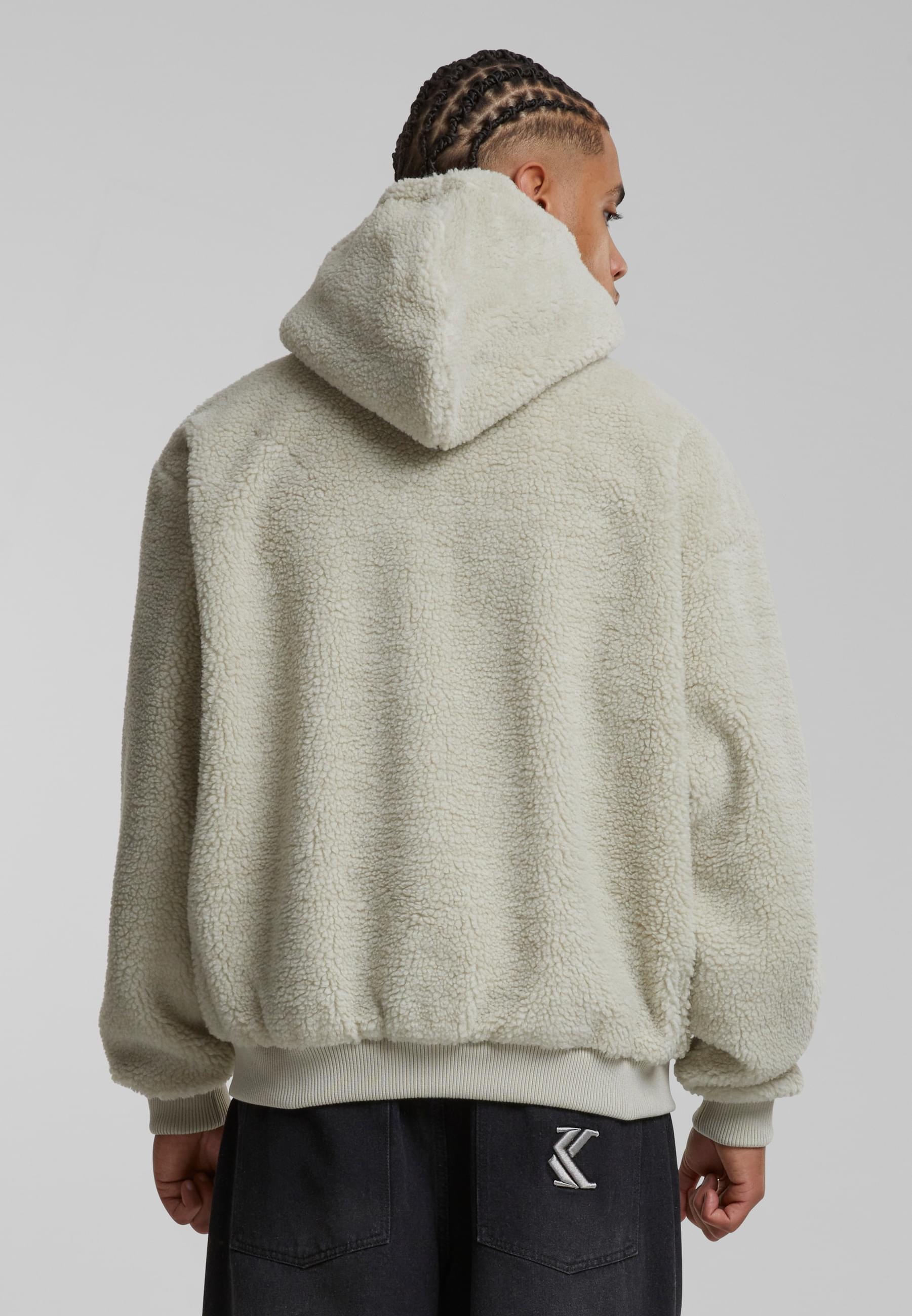 Karl Kani Sweatjacke »Karl Kani Herren KM223-001-2 Varsity OS Teddy Zip Hoodie cream«